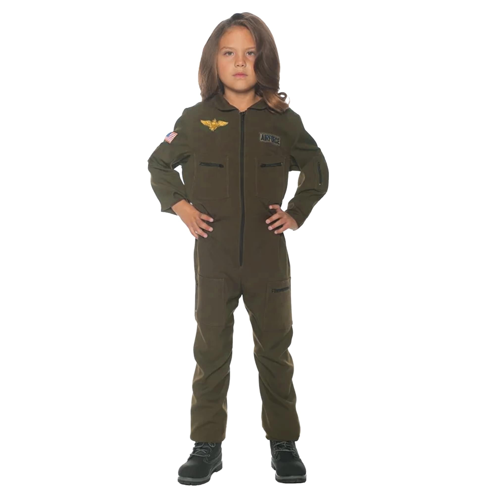 Khaki Flight Suit Child Costume