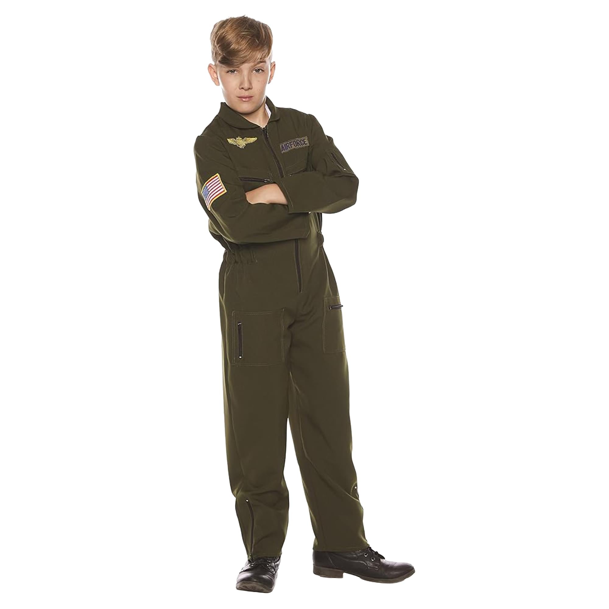Khaki Flight Suit Child Costume