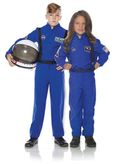 Blue Astronaut Flight Suit Child Costume