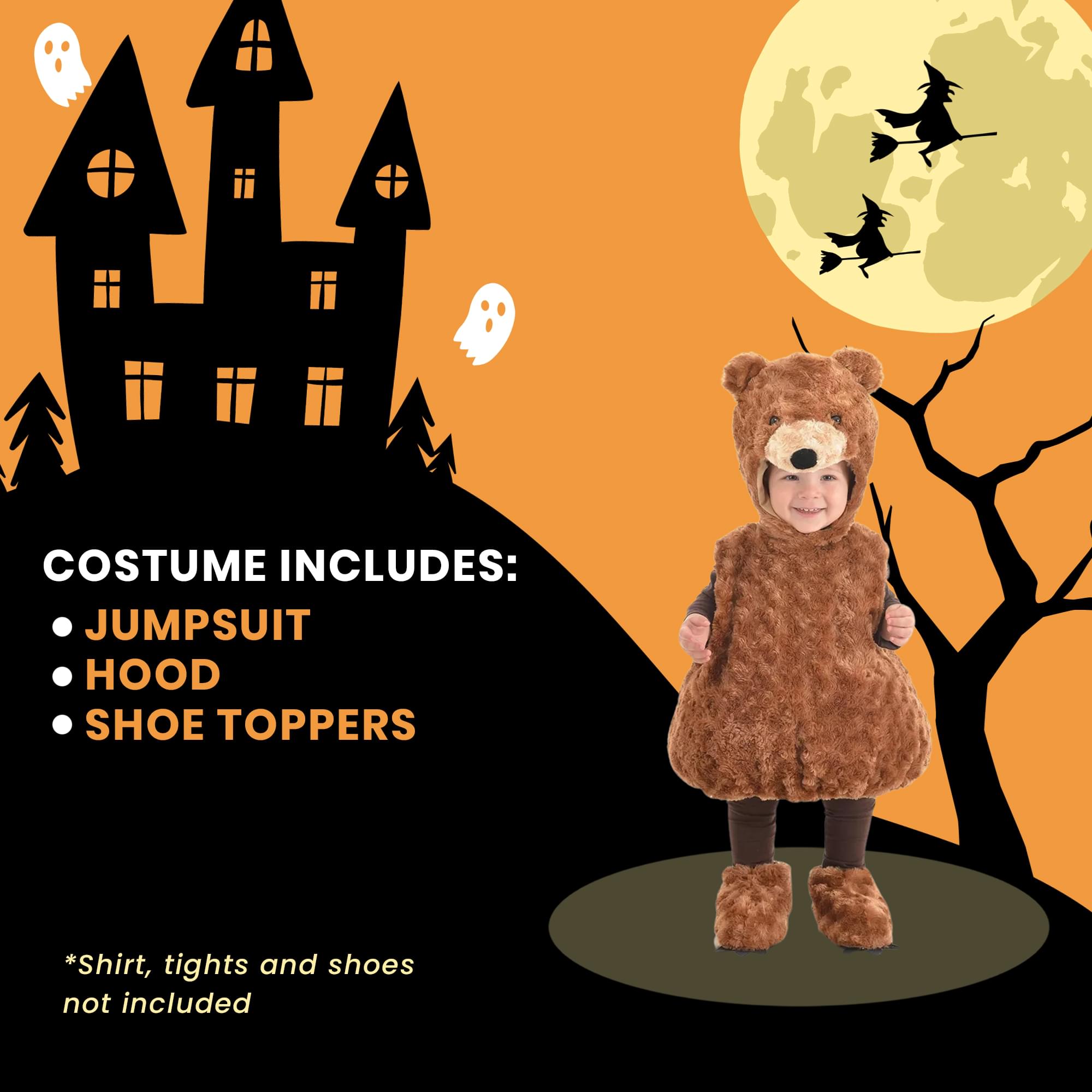 Belly Babies Teddy Bear Costume Child Toddler
