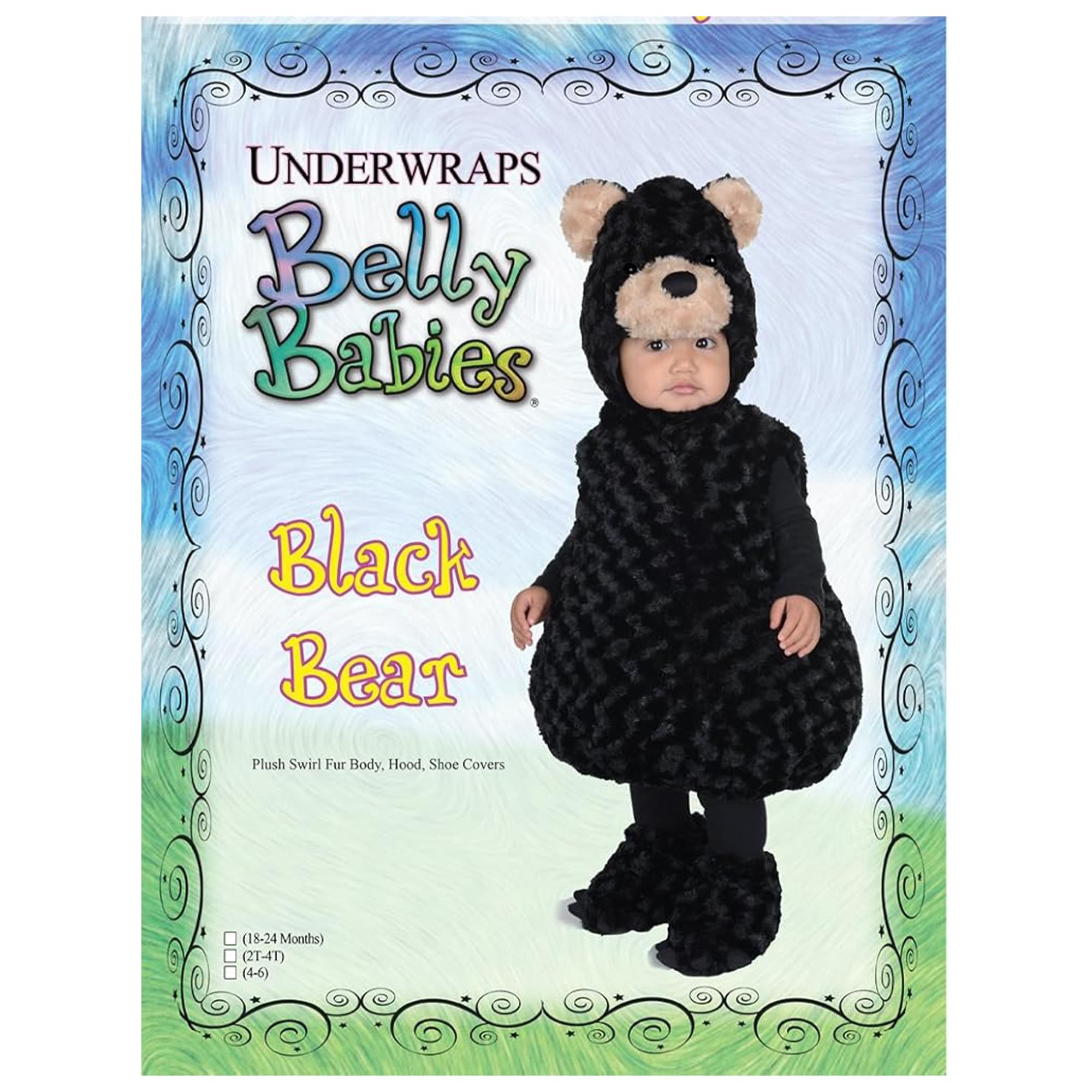 Belly Babies Black Bear Child Toddler Costume
