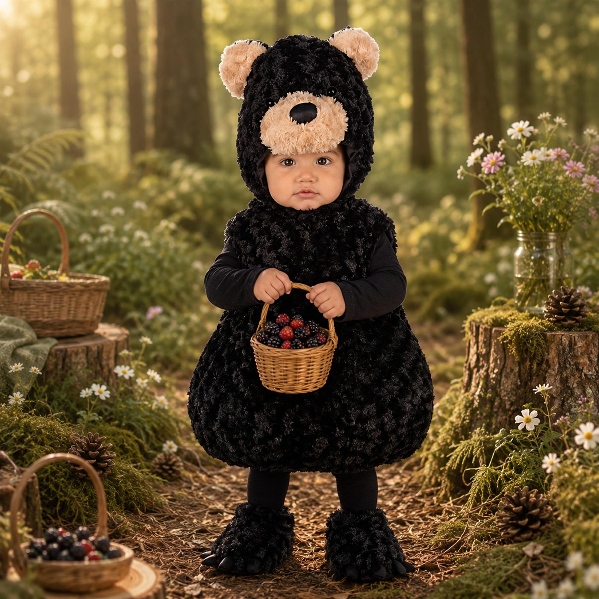 Belly Babies Black Bear Child Toddler Costume