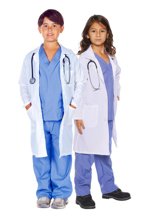 Doctor Scrubs With Lab Coat Child Costume