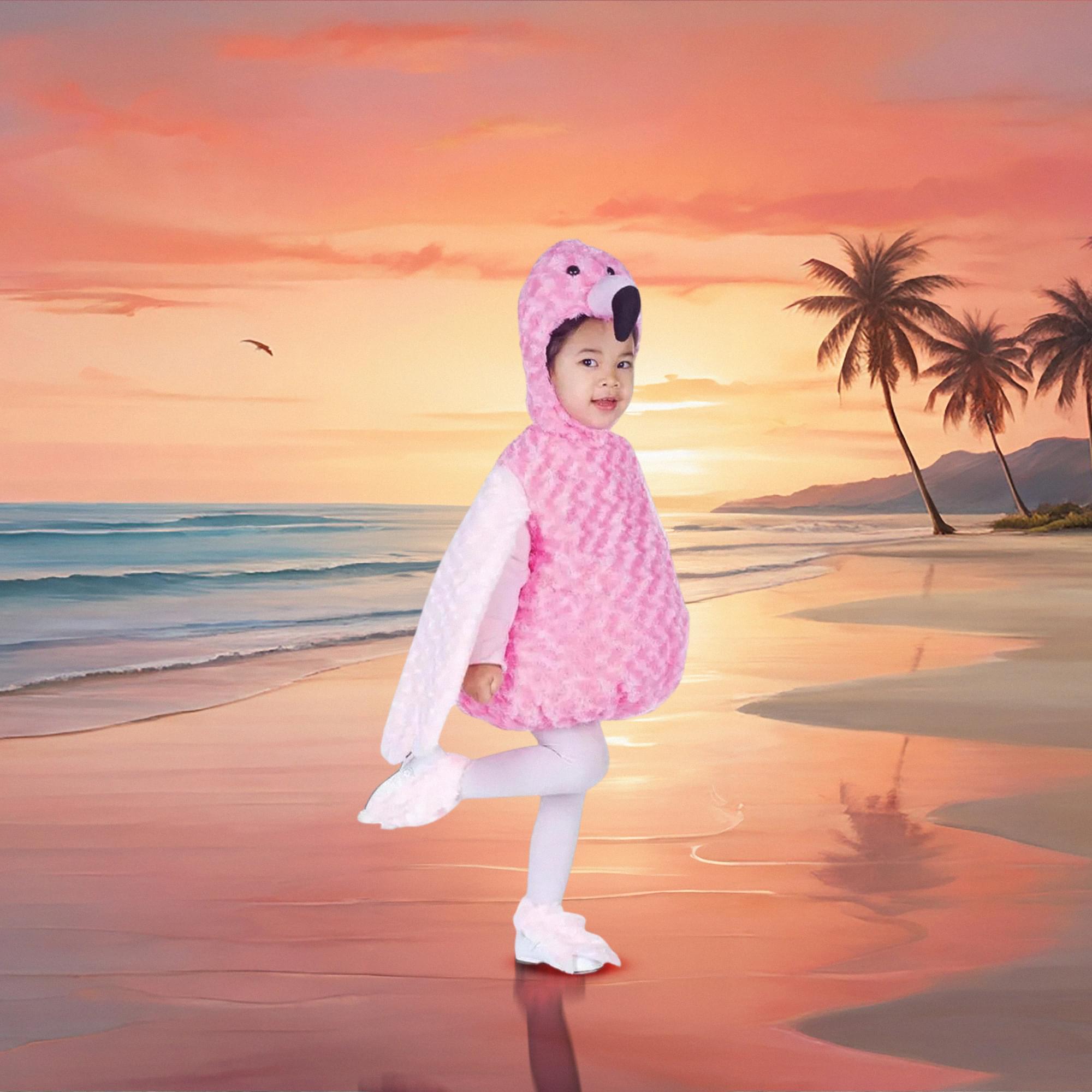 Belly Babies Pink Flamingo Costume Child Toddler