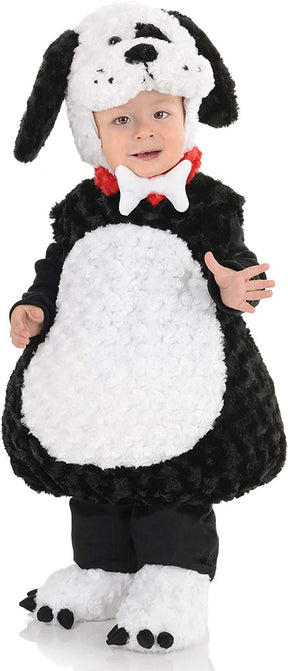 Belly Babies Black And White Puppy Plush Child Toddler Costume