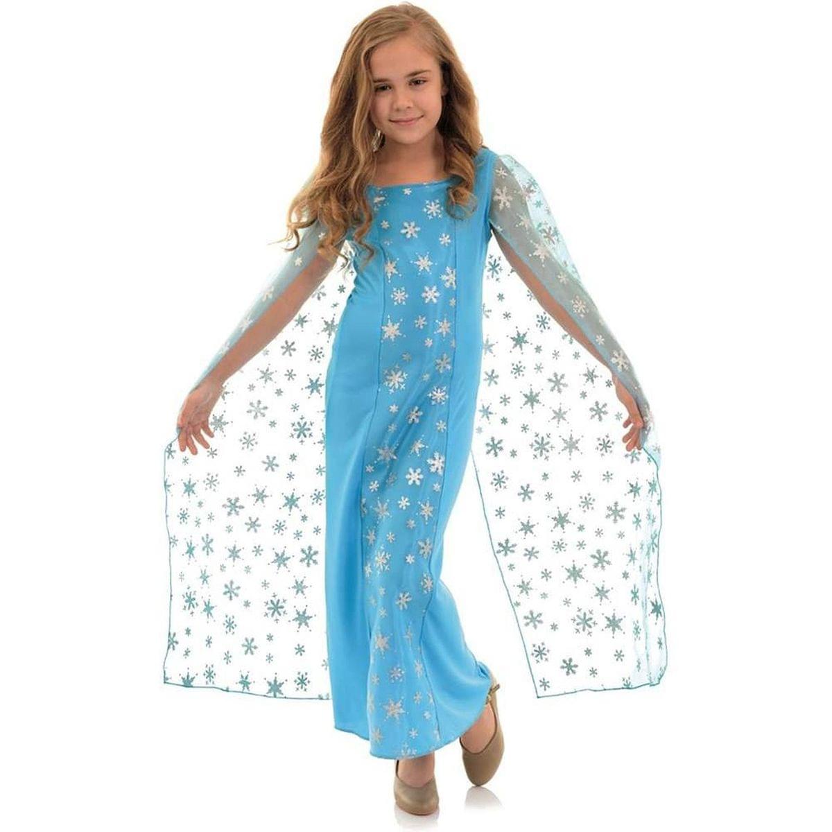 Snow Queen Snowflake Child Costume Dress