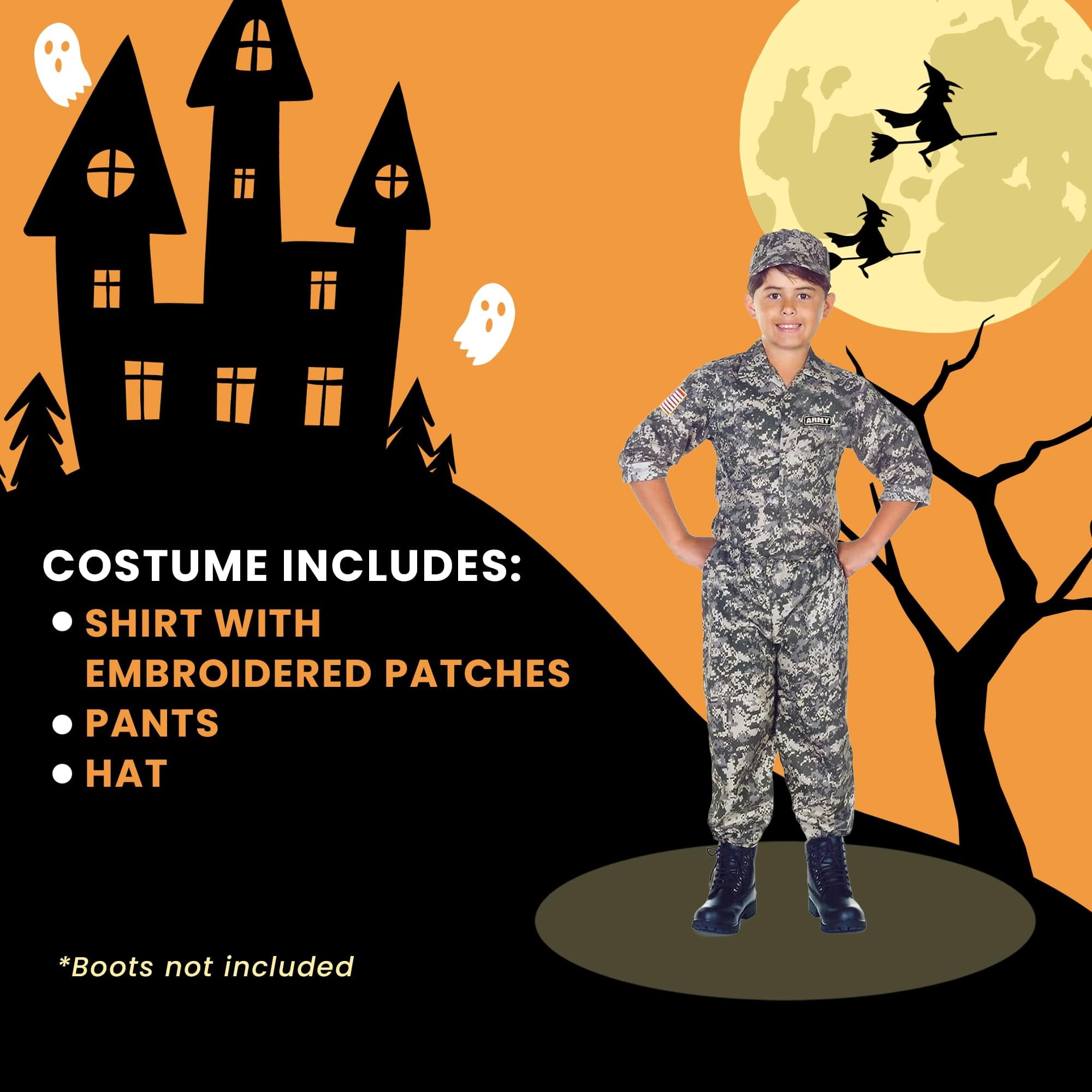 Army Camo Child Costume Set