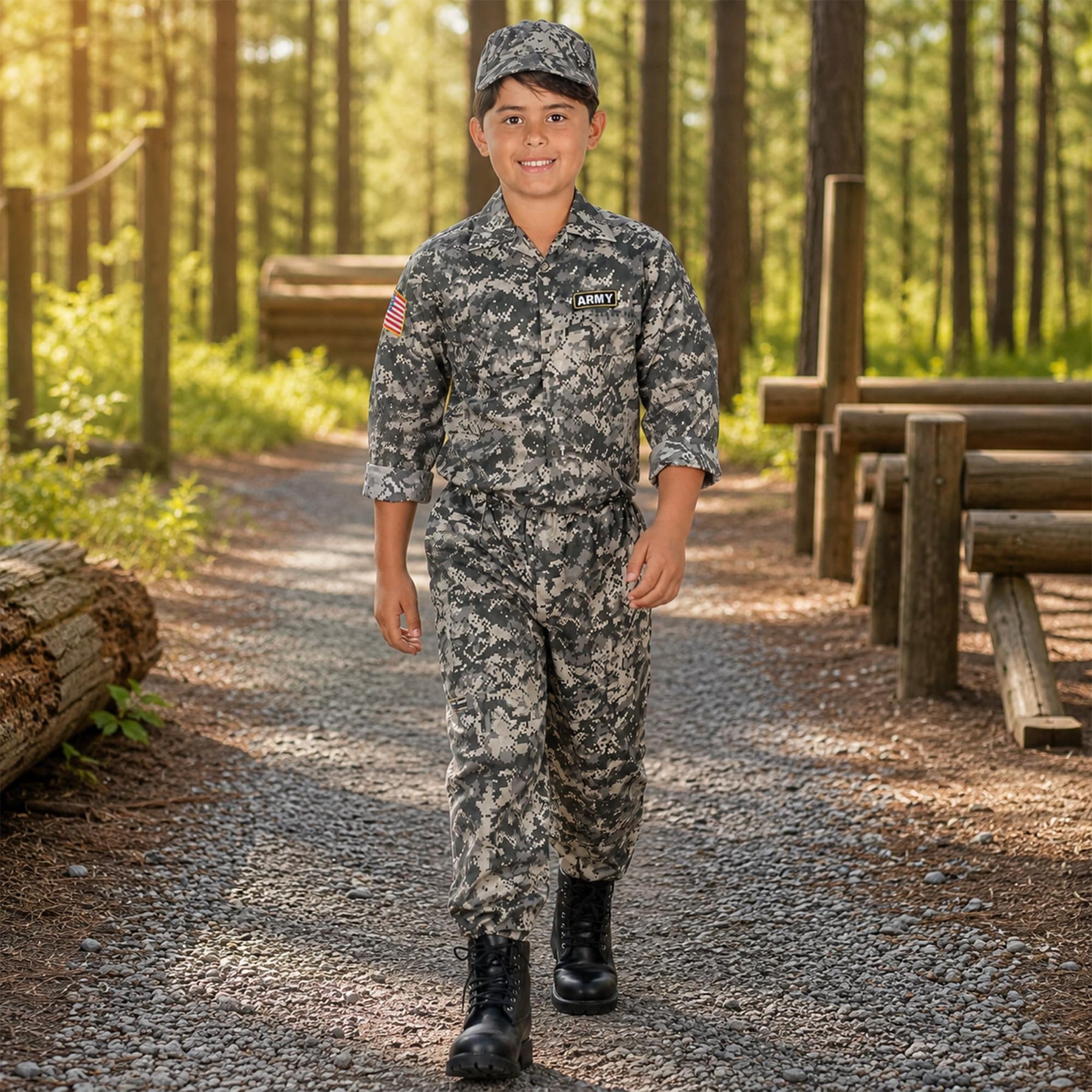 Army Camo Child Costume Set