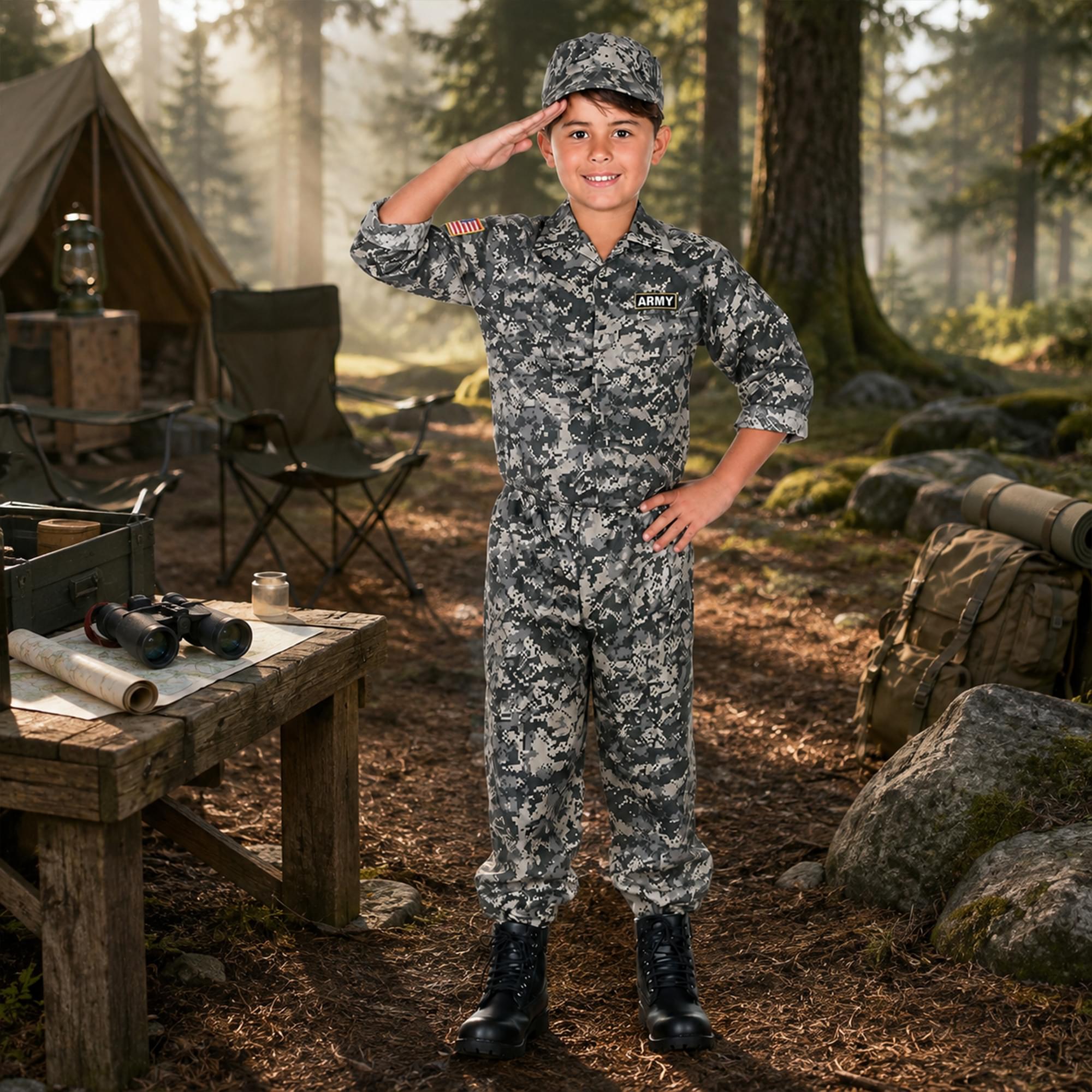 Army Camo Child Costume Set
