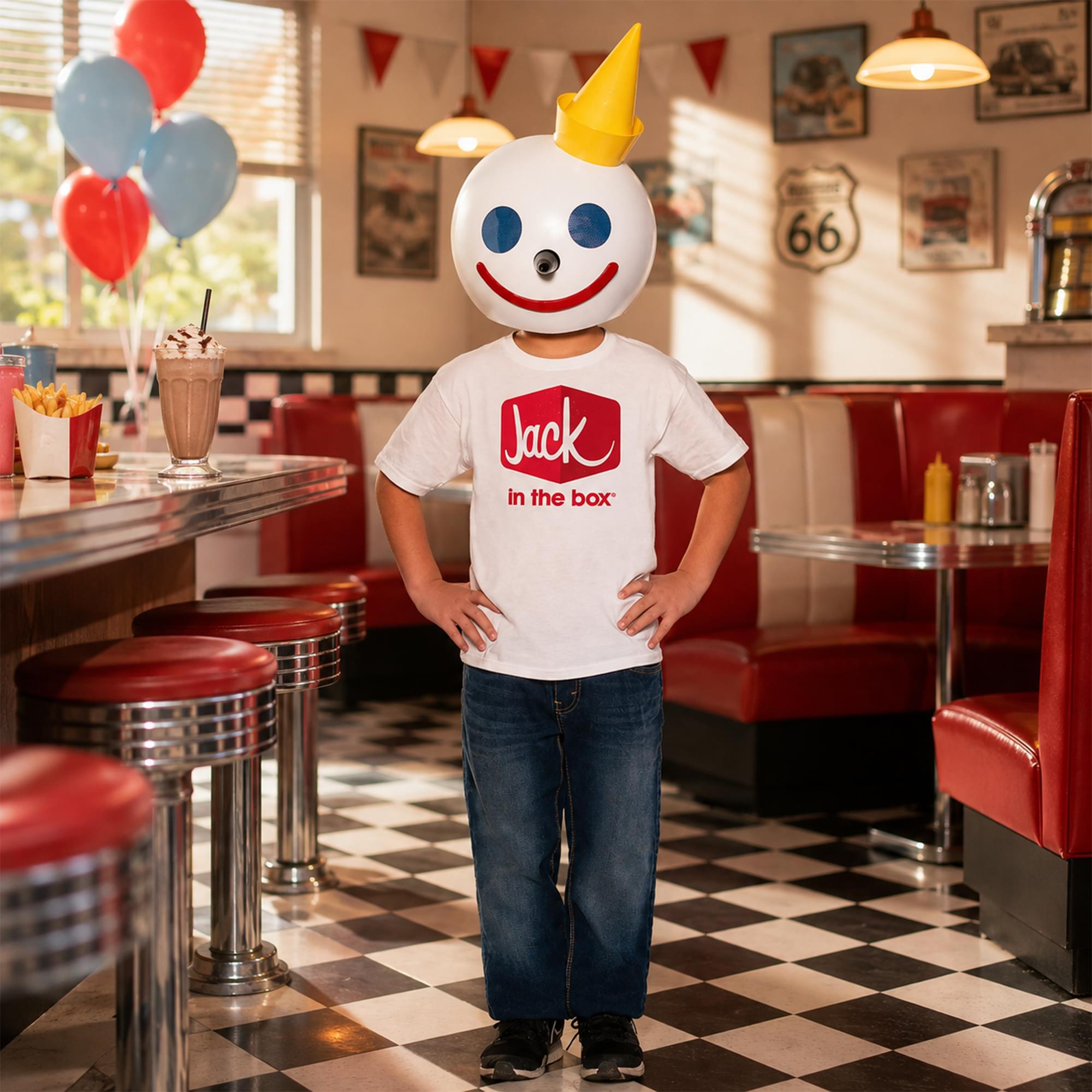 Jack In The Box Officially Licensed Child Costume Kit | One Size