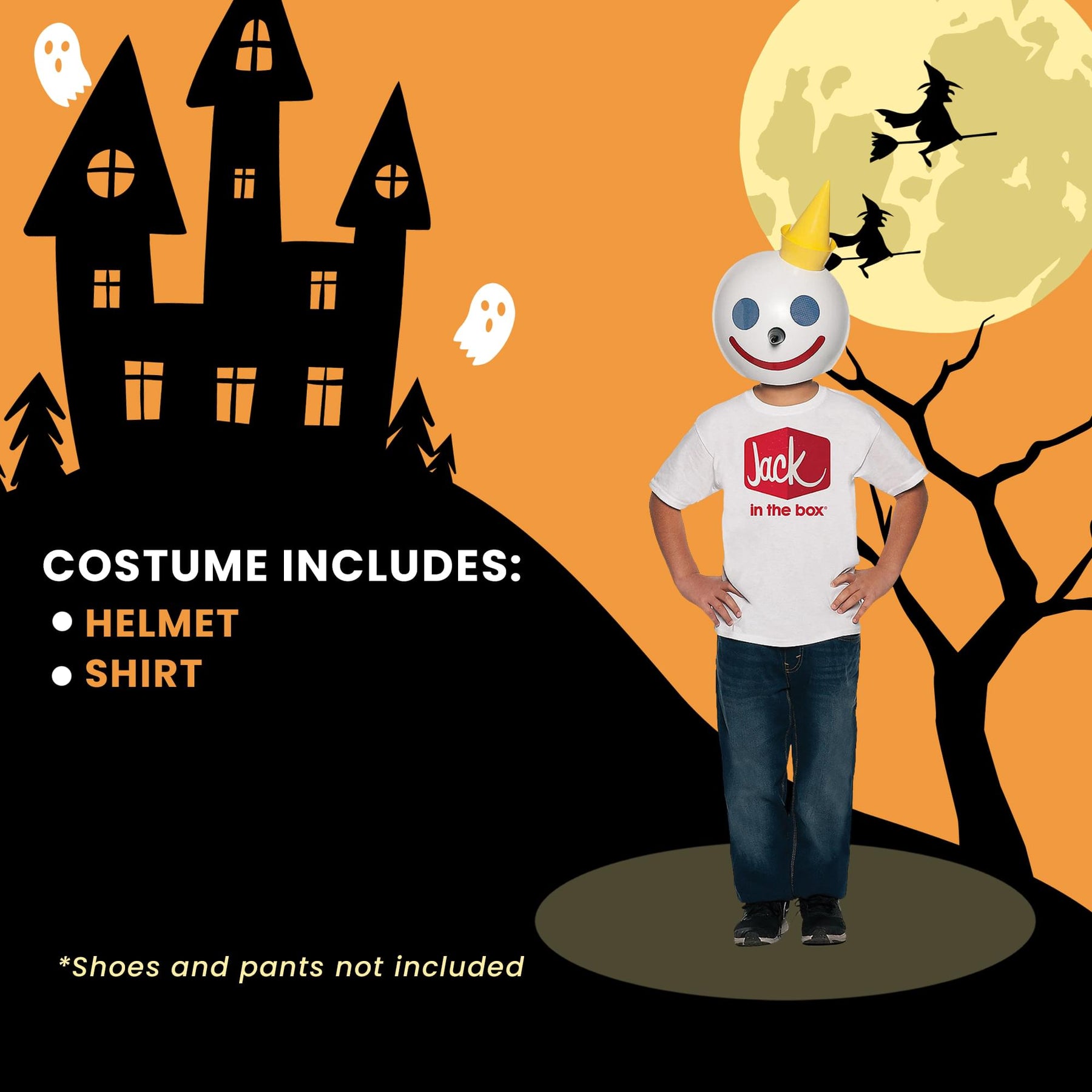 Jack In The Box Officially Licensed Child Costume Kit | One Size