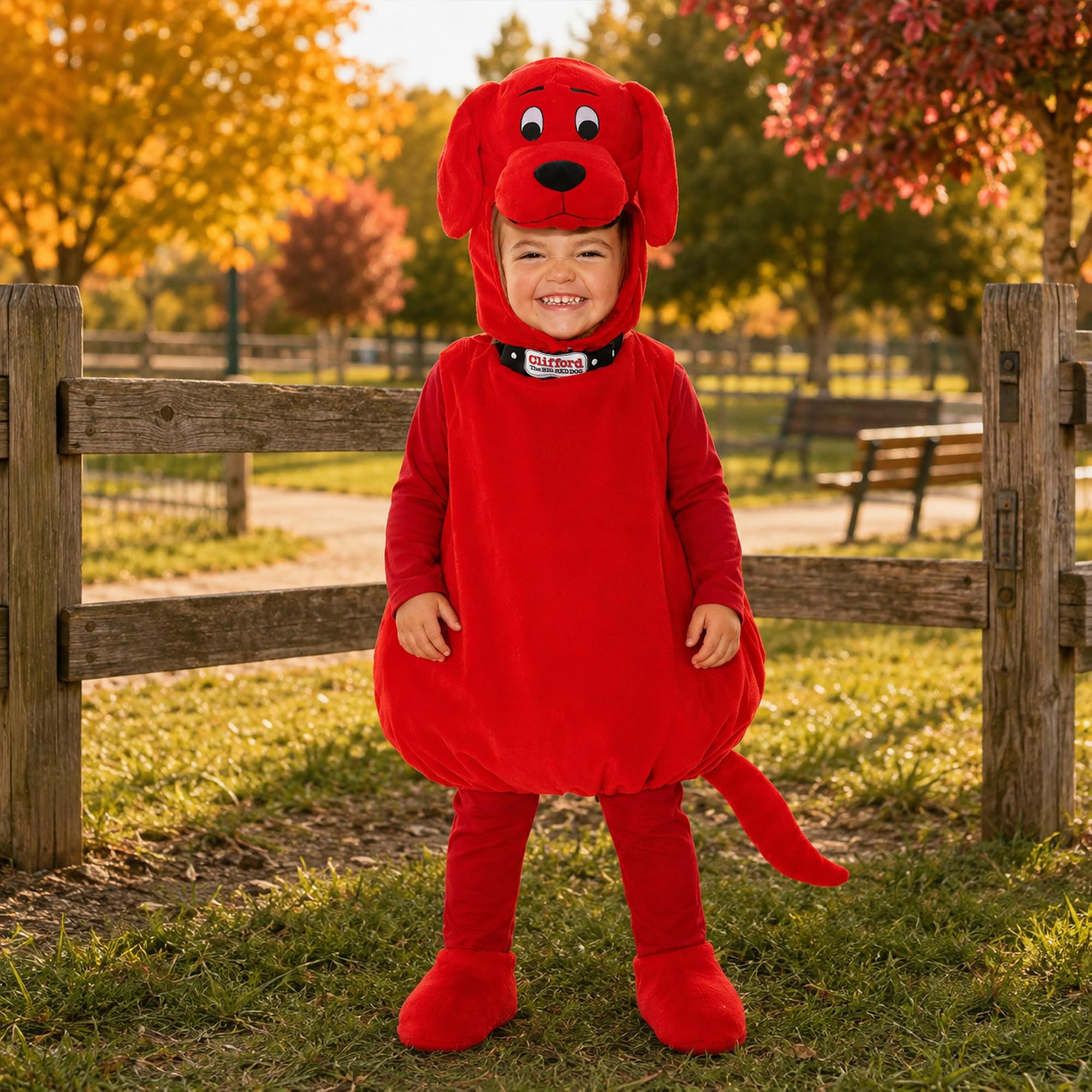 Clifford The Big Red Dog Deluxe Toddler Costume