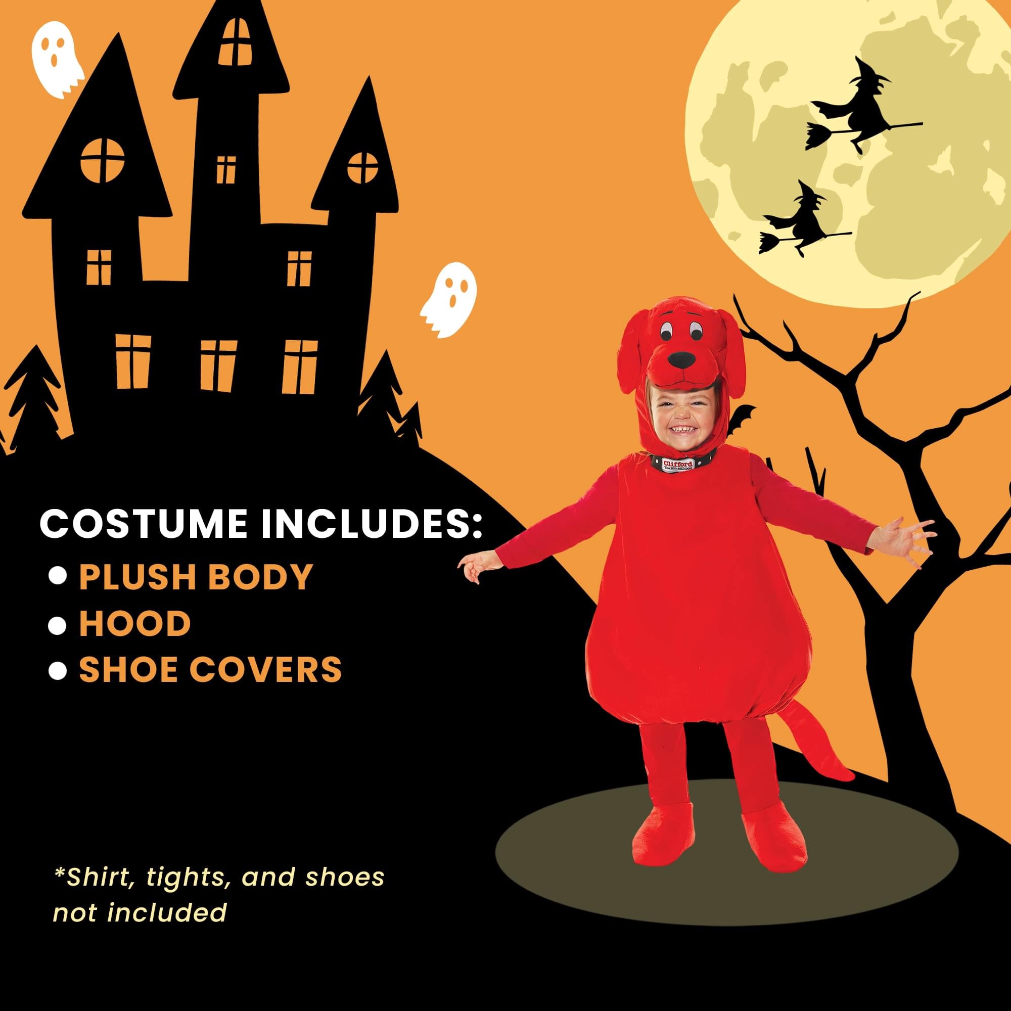Clifford The Big Red Dog Deluxe Toddler Costume