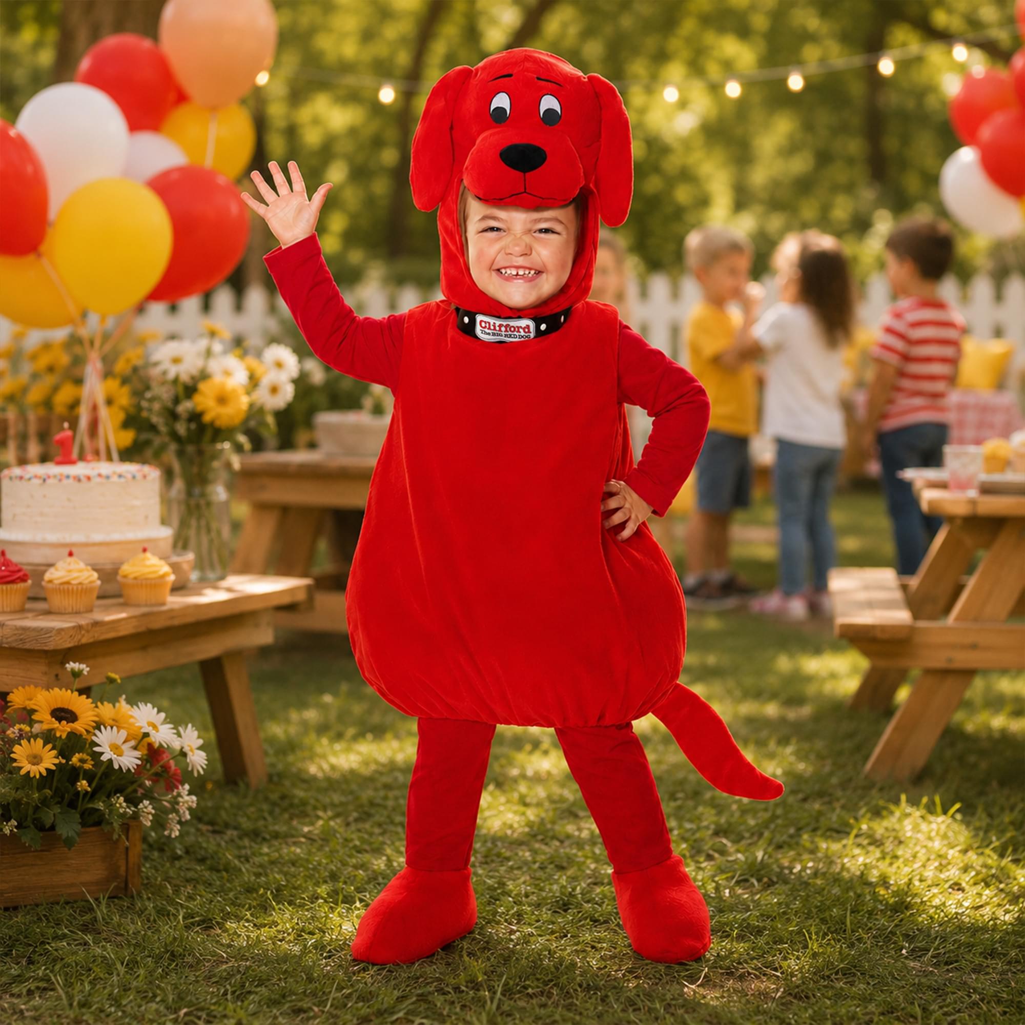 Clifford The Big Red Dog Deluxe Toddler Costume