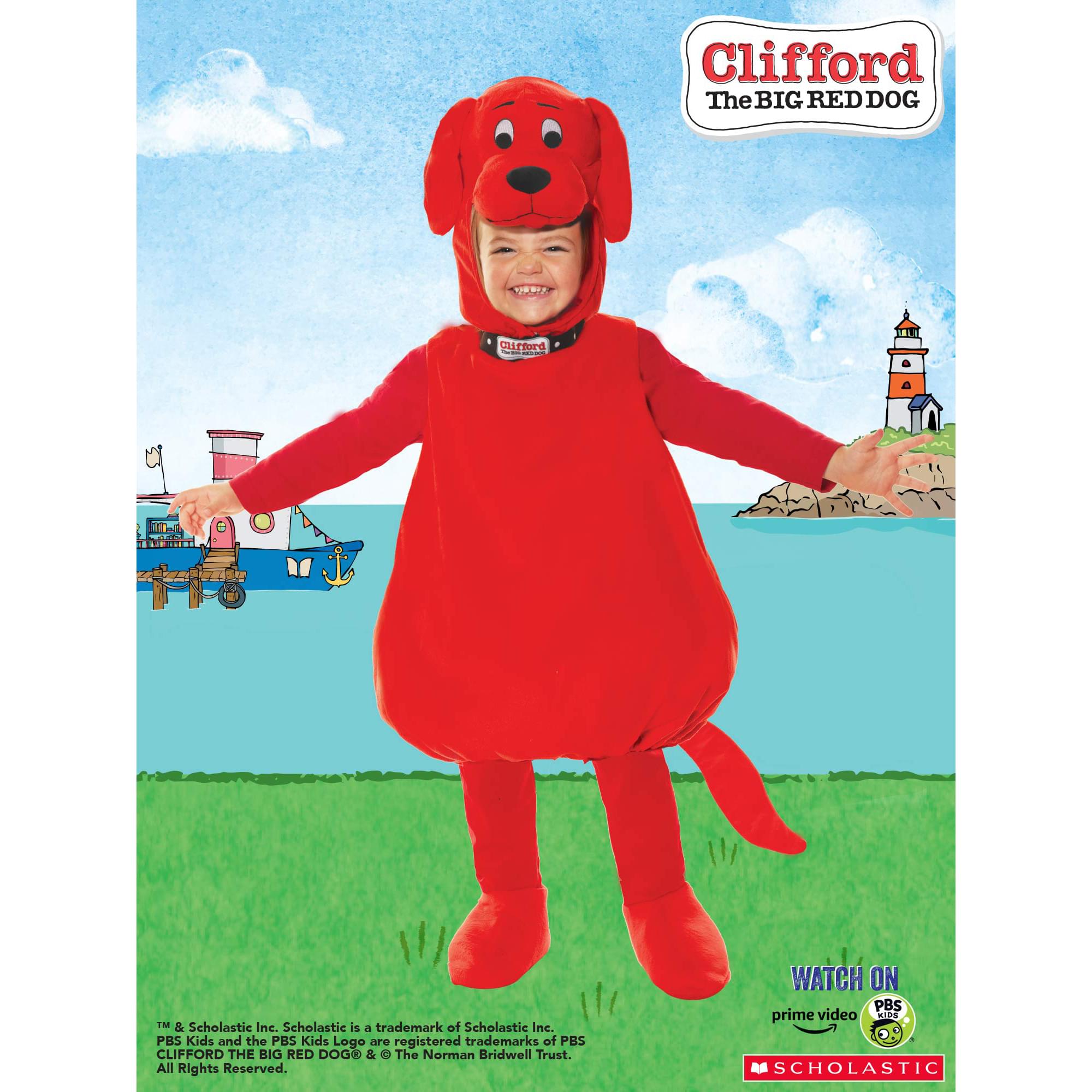 Clifford The Big Red Dog Deluxe Toddler Costume