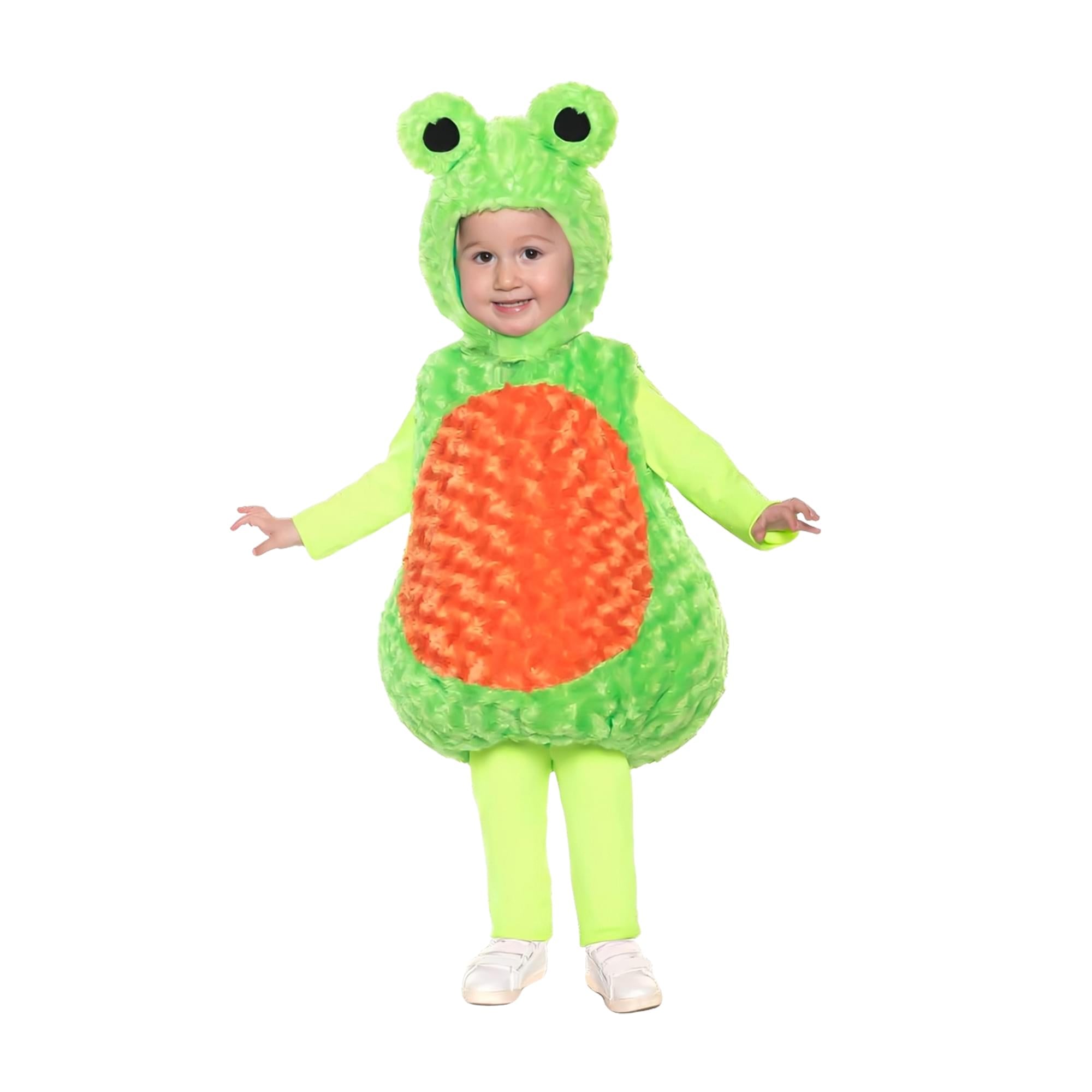 Green Tree Frog Plush Baby Costume With Hood