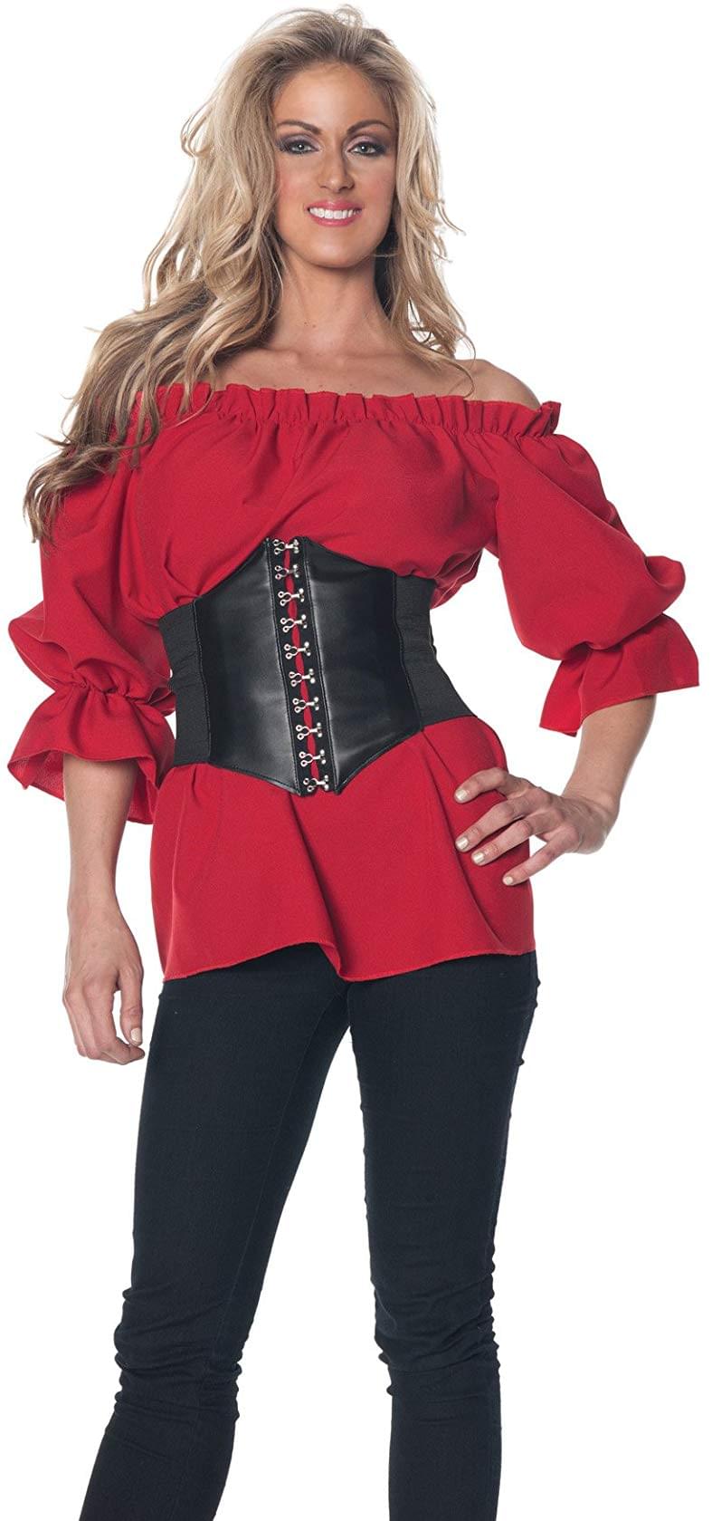 Renaissance Adult Costume Red Blouse