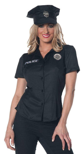 Police Adult Costume Fitted Shirt