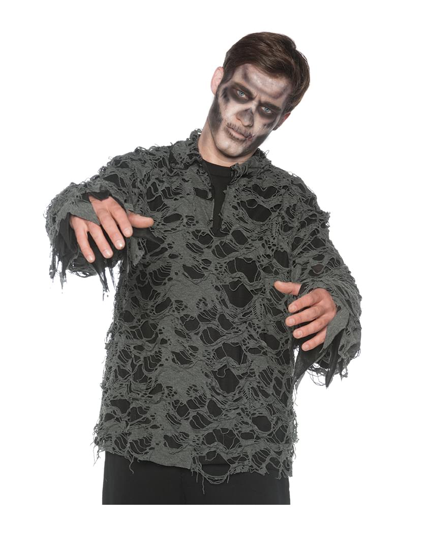 Tattered Zombie Shirt Adult Costume Shirt