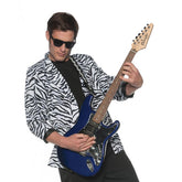 80's Zebra Blazer White Adult Costume