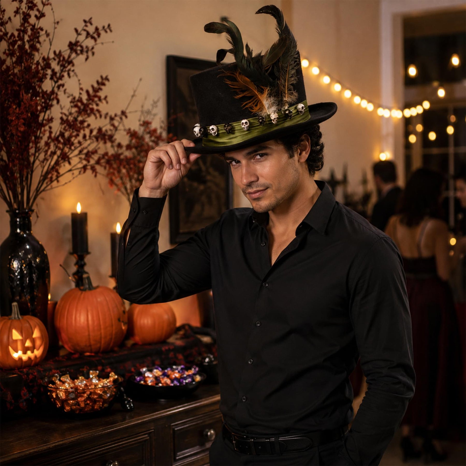 Black Magic Hat Costume Accessory | One Size