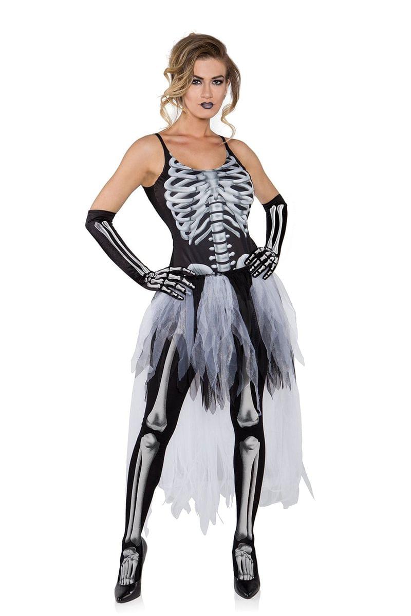 Sexy Skeleton with TuTu Adult Female Costume