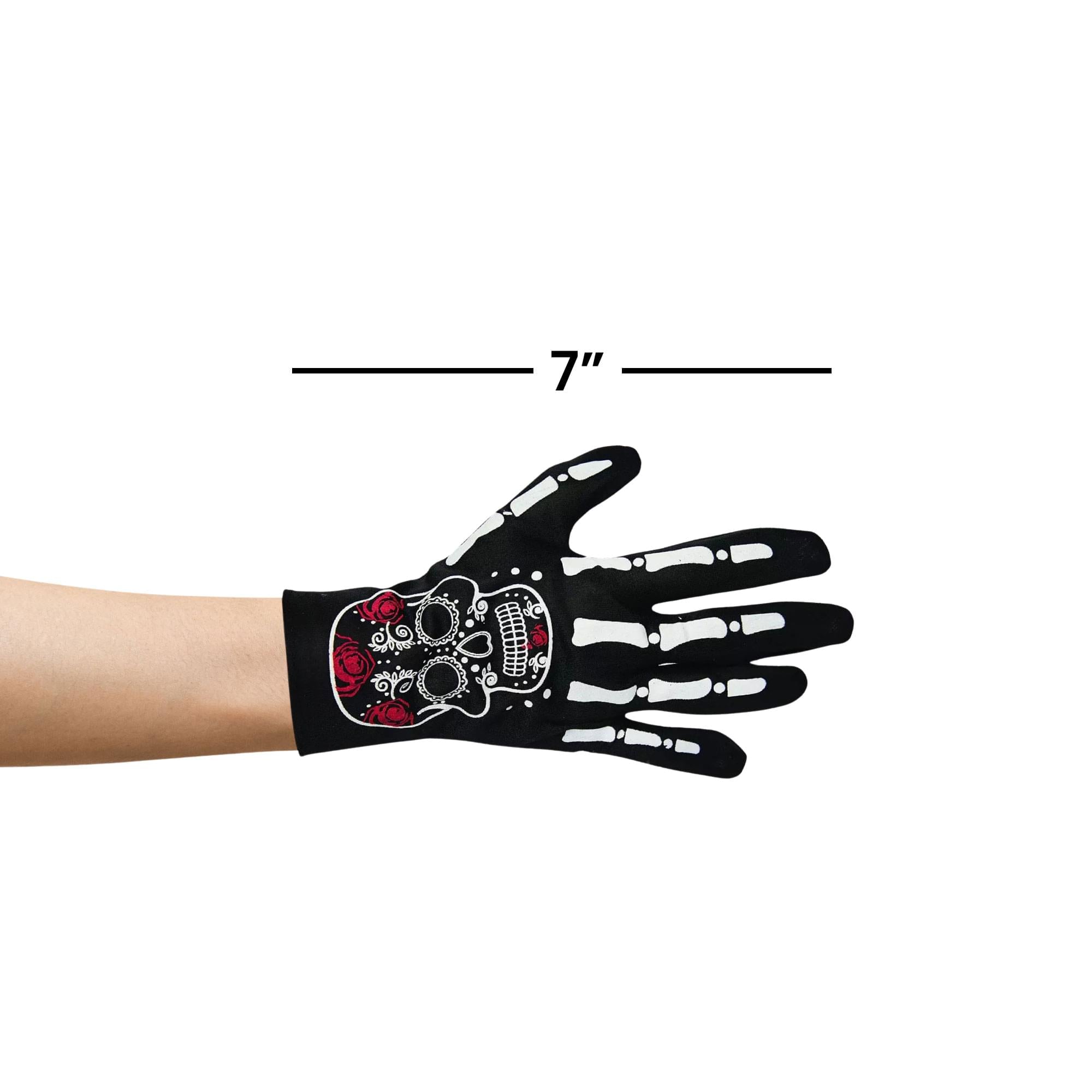 Skeleton Adult Costume Gloves