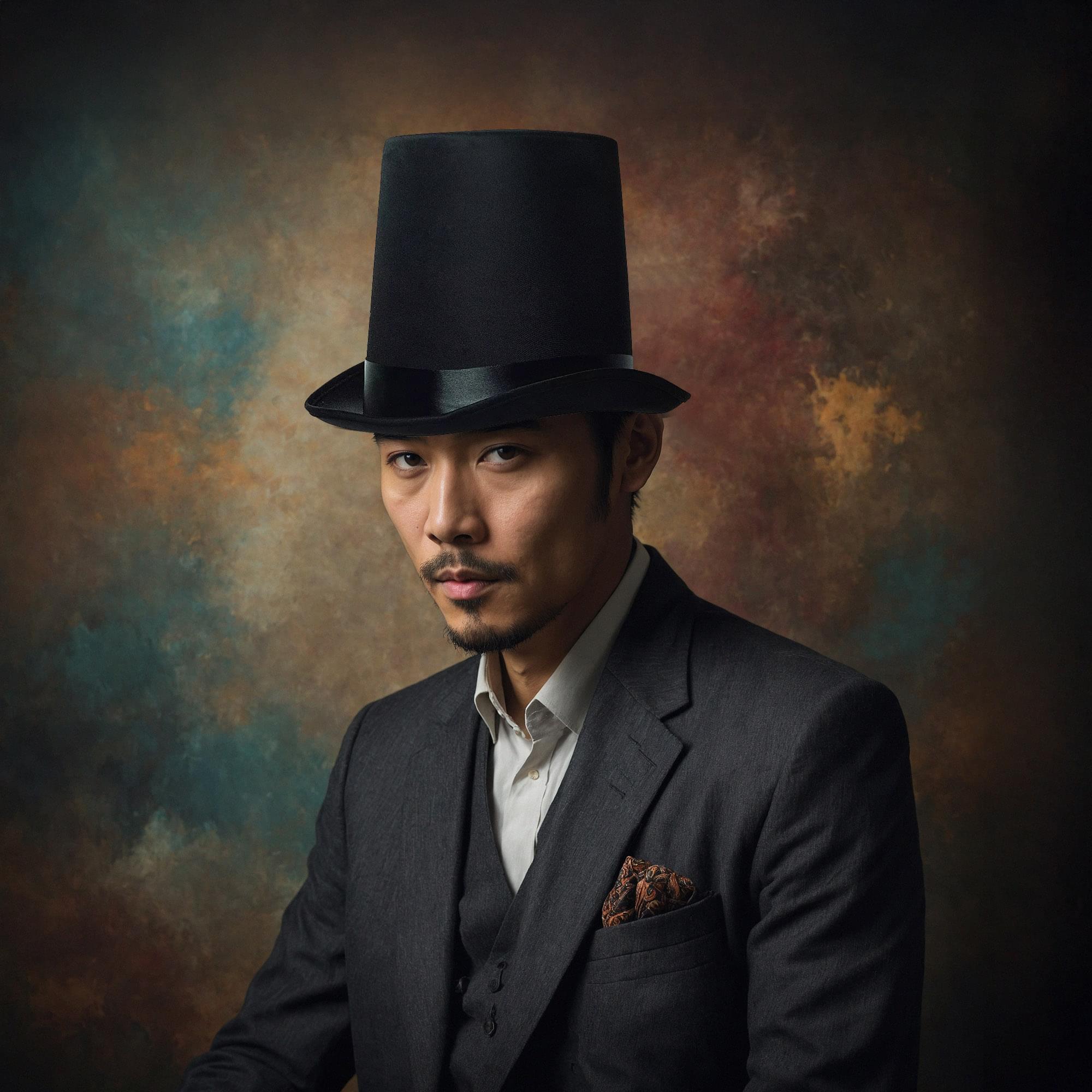 Black Stove Pipe Top Hat Adult Costume Accessory