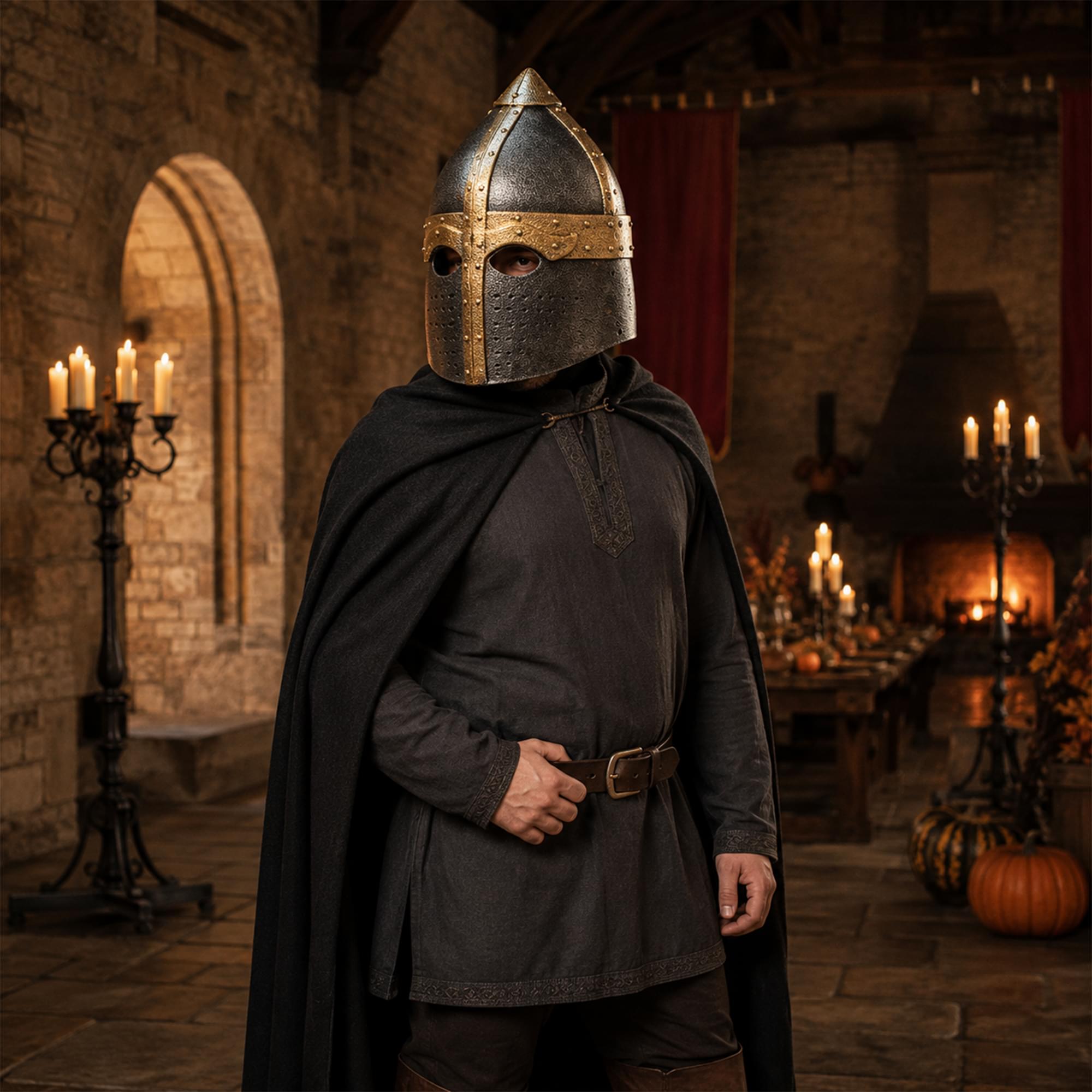 Knight Bucket Helmet Costume Accessory | One Size