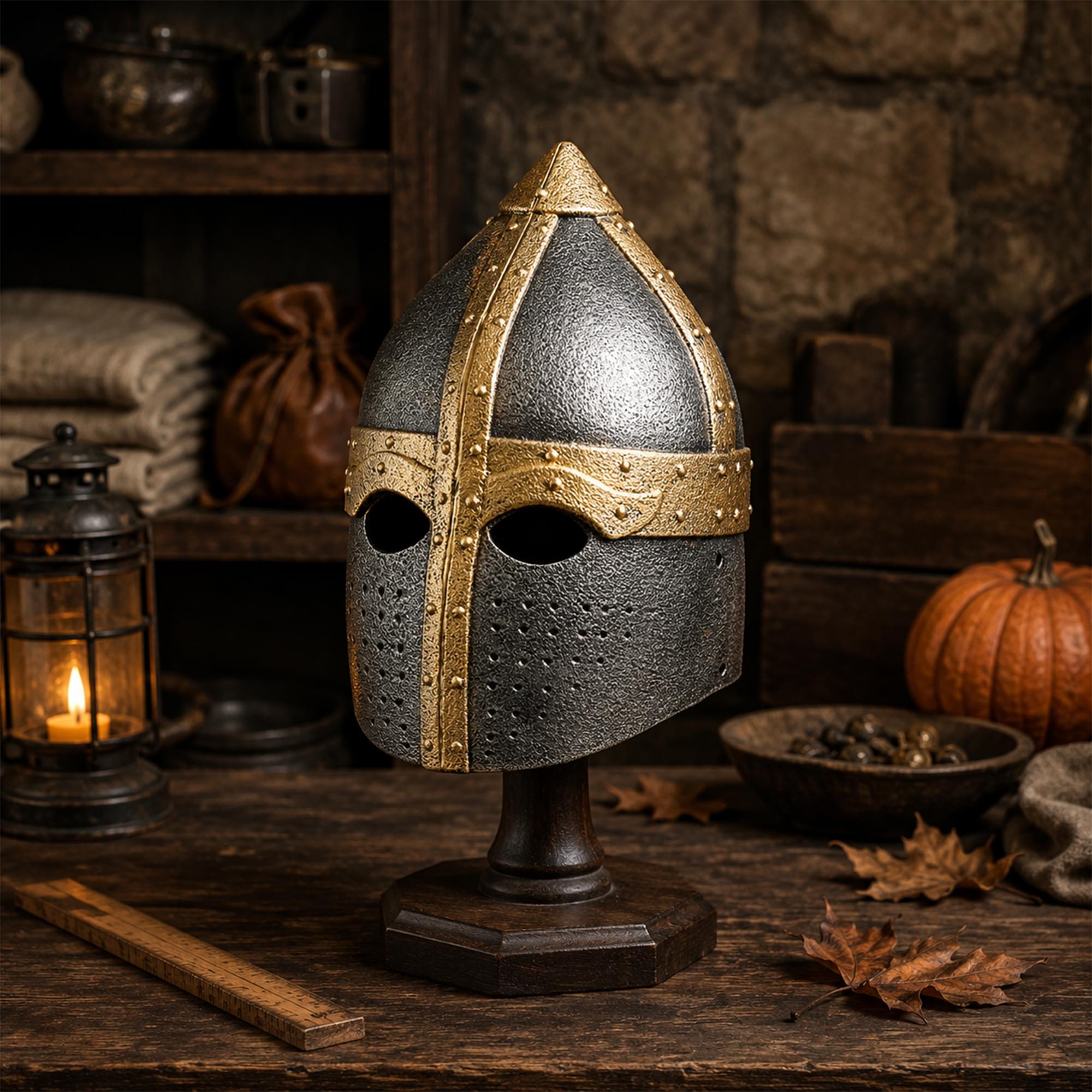 Knight Bucket Helmet Costume Accessory | One Size