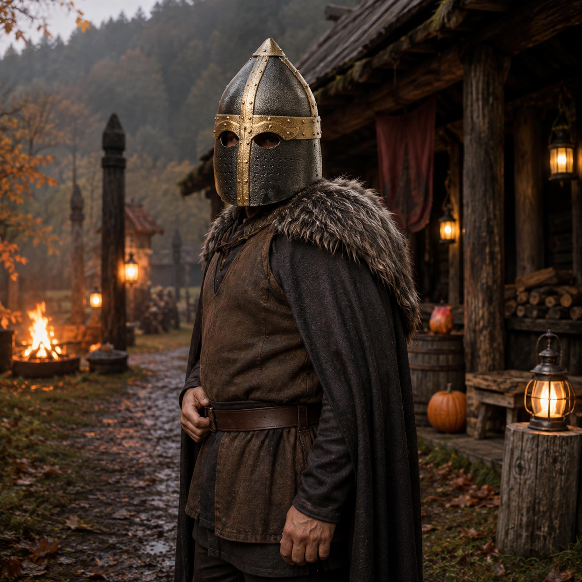 Knight Bucket Helmet Costume Accessory | One Size