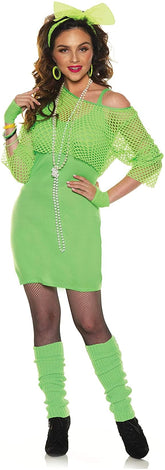Totally 80'S Costume- Neon Green