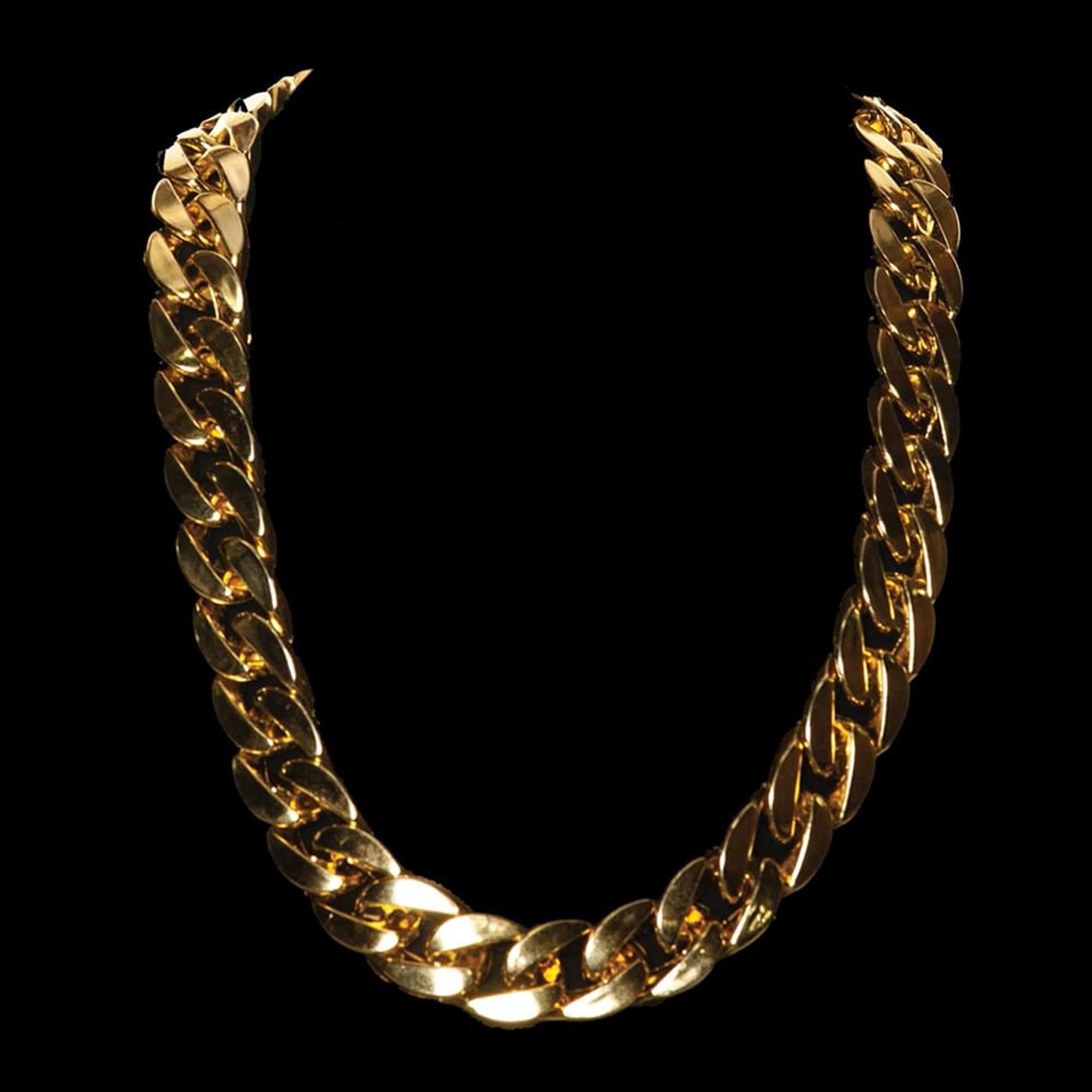 Gold 90s Chain Thick Necklace Costume Jewelry