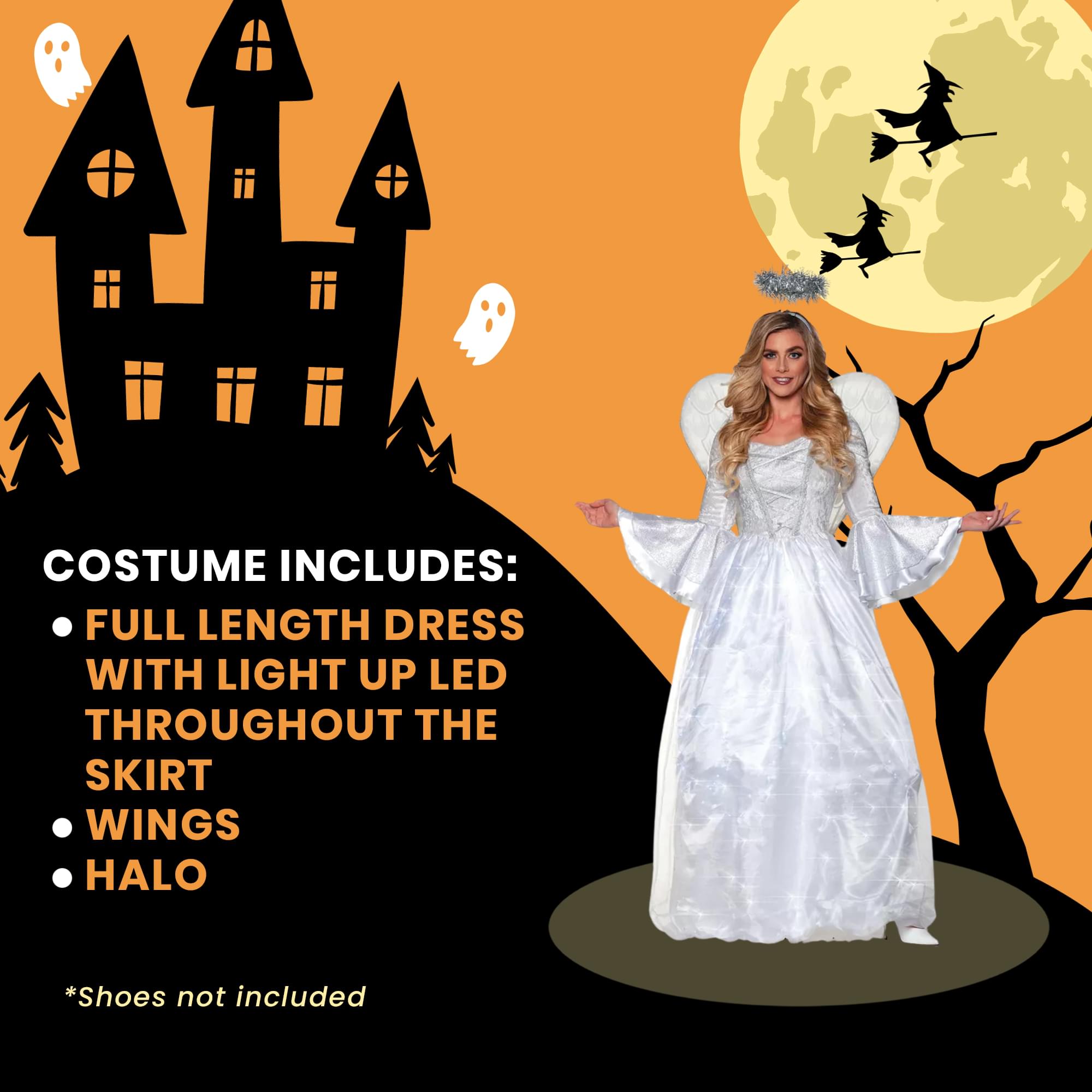 Heavenly Angel Adult Light Up Costume