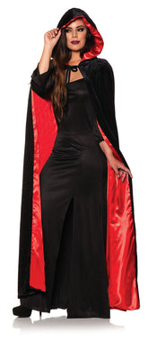 Black & Red Adult Costume Cape | One Size