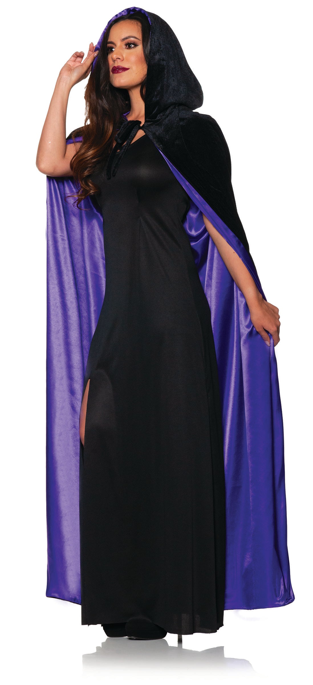 Black & Purple Adult Costume Cape | One Size
