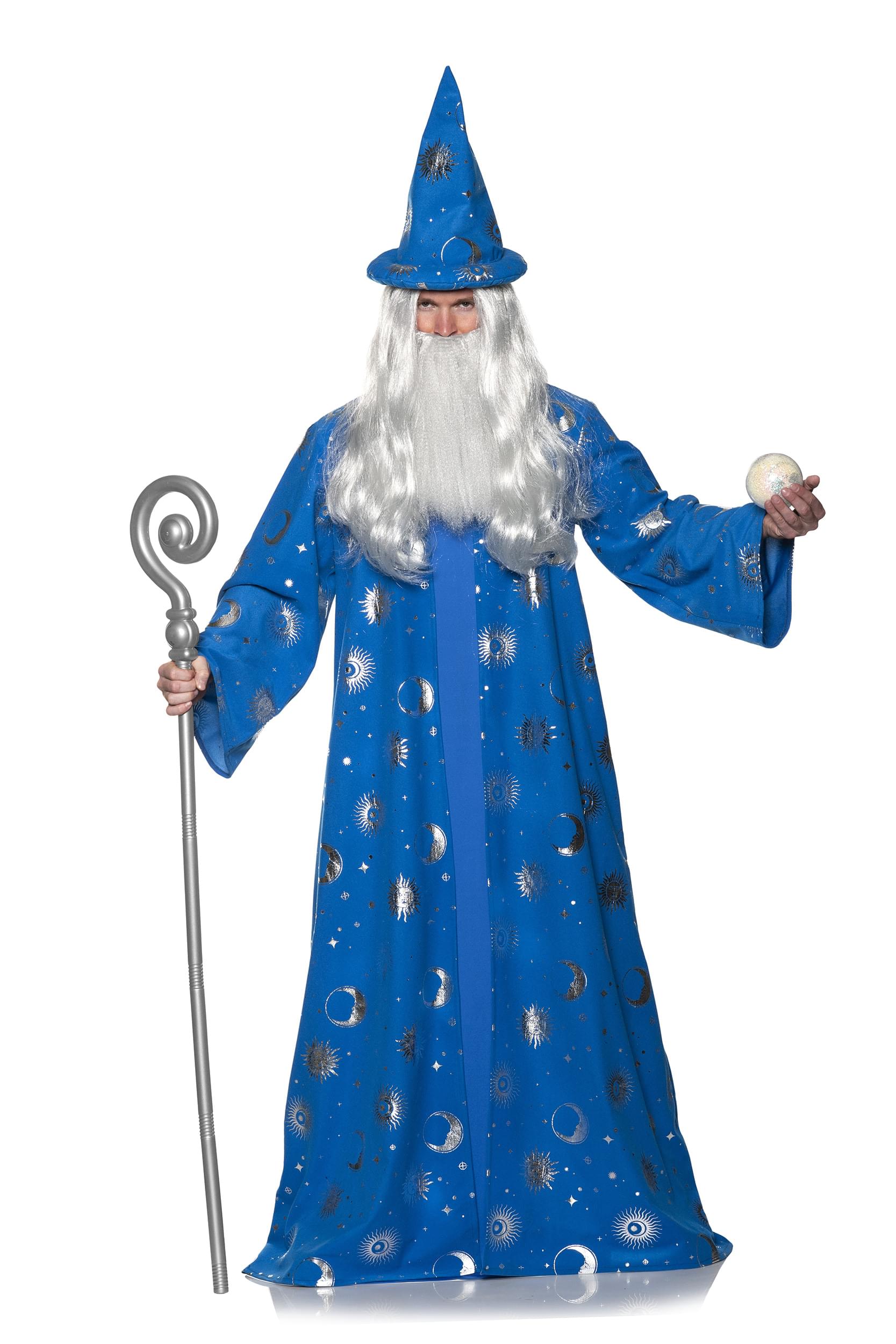 Celestial Wizard Robe -Blue Adult Costume