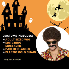 Disco 4 Piece Adult Costume Accessory Kit | One Size