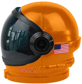 Orange Space Helmet Adult Costume Accessory