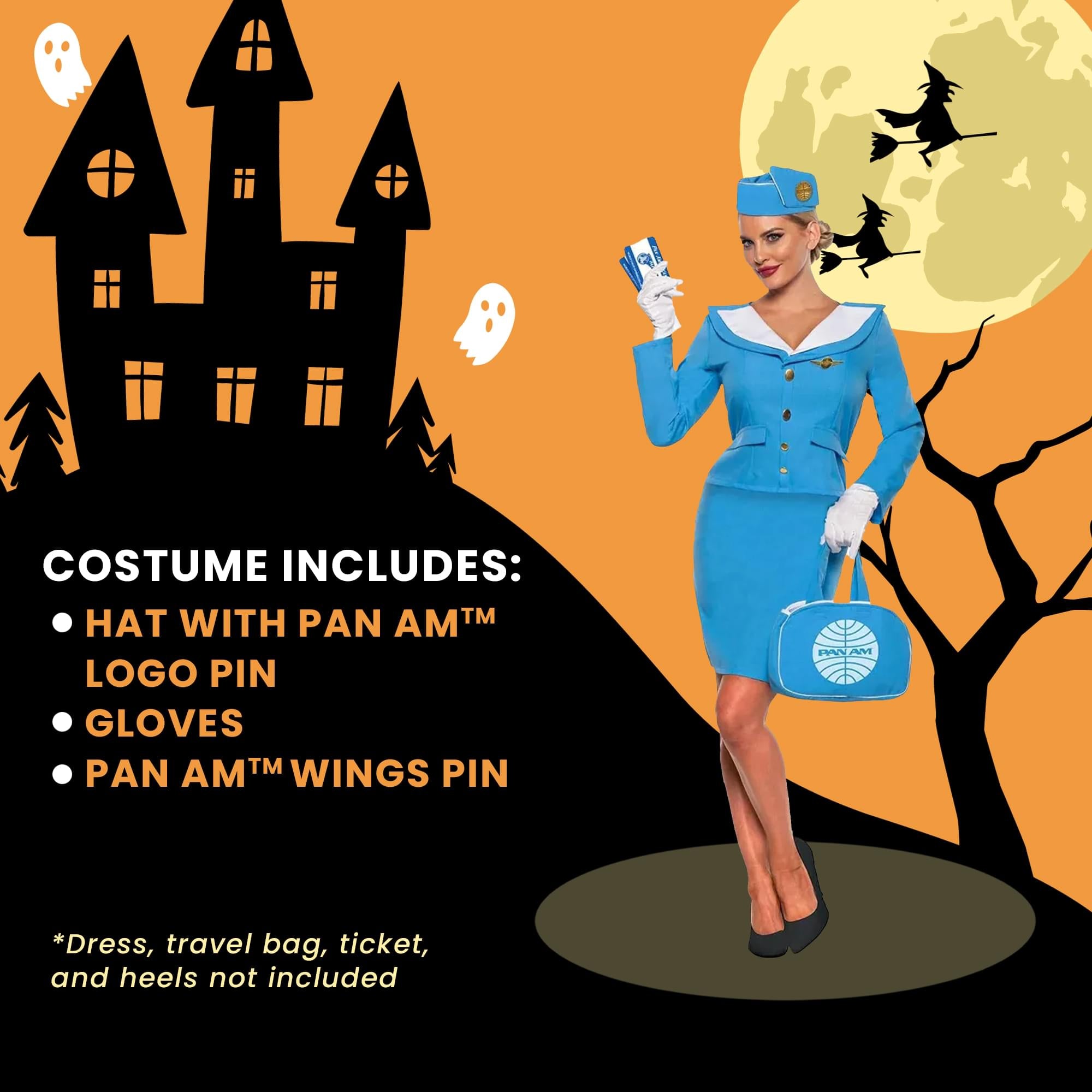 Pan Am Stewardess Adult Costume Accessory Kit