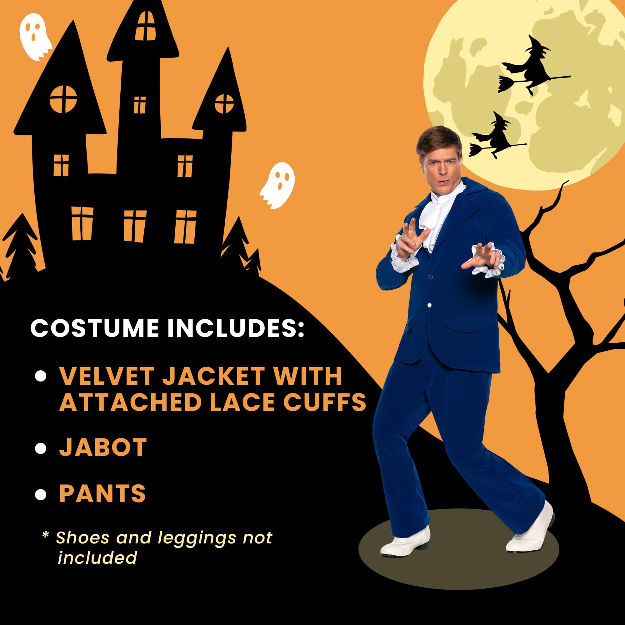 Groovy Sixties Blue Suit Adult Costume