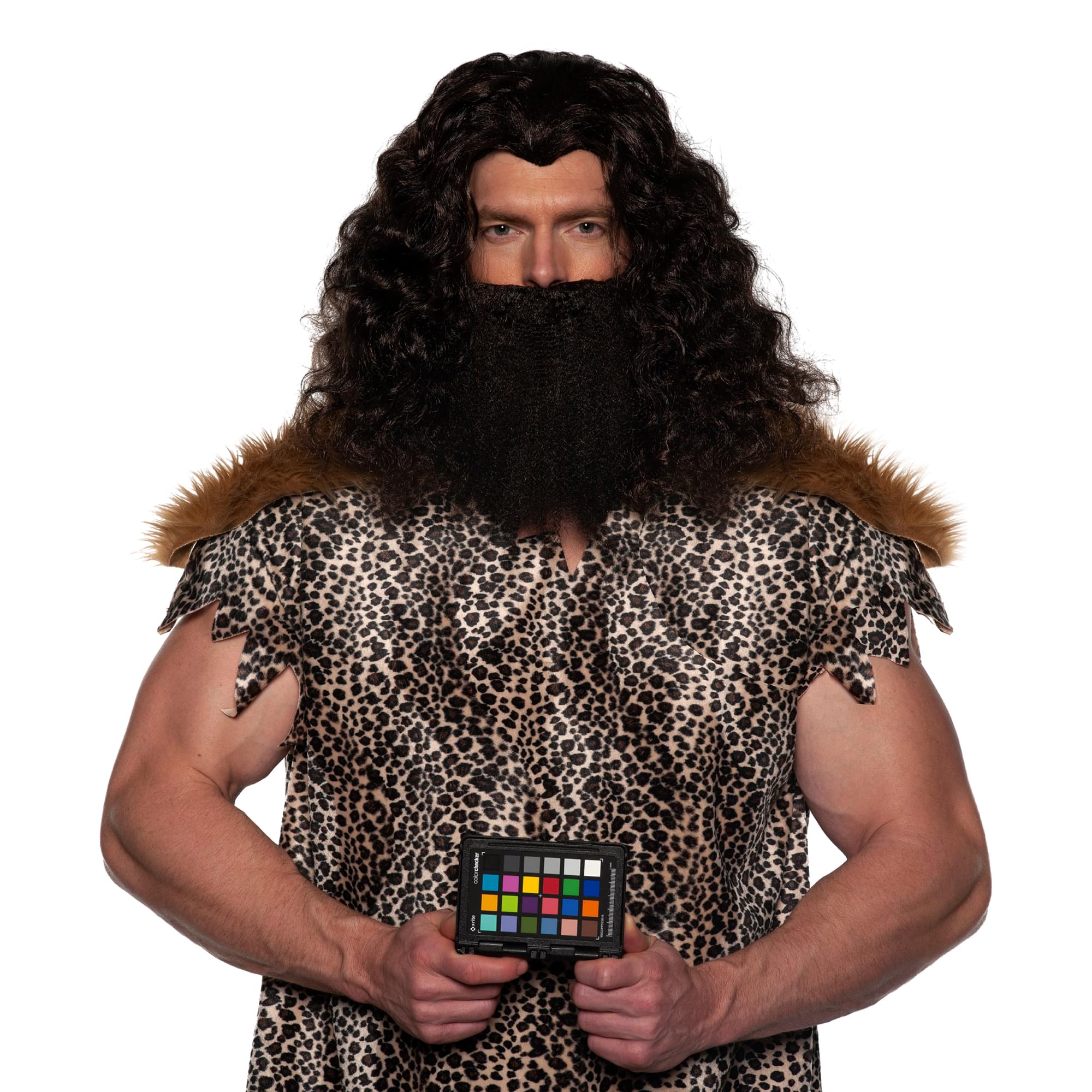 Viking Wig & Beard Adult Costume Set | Black