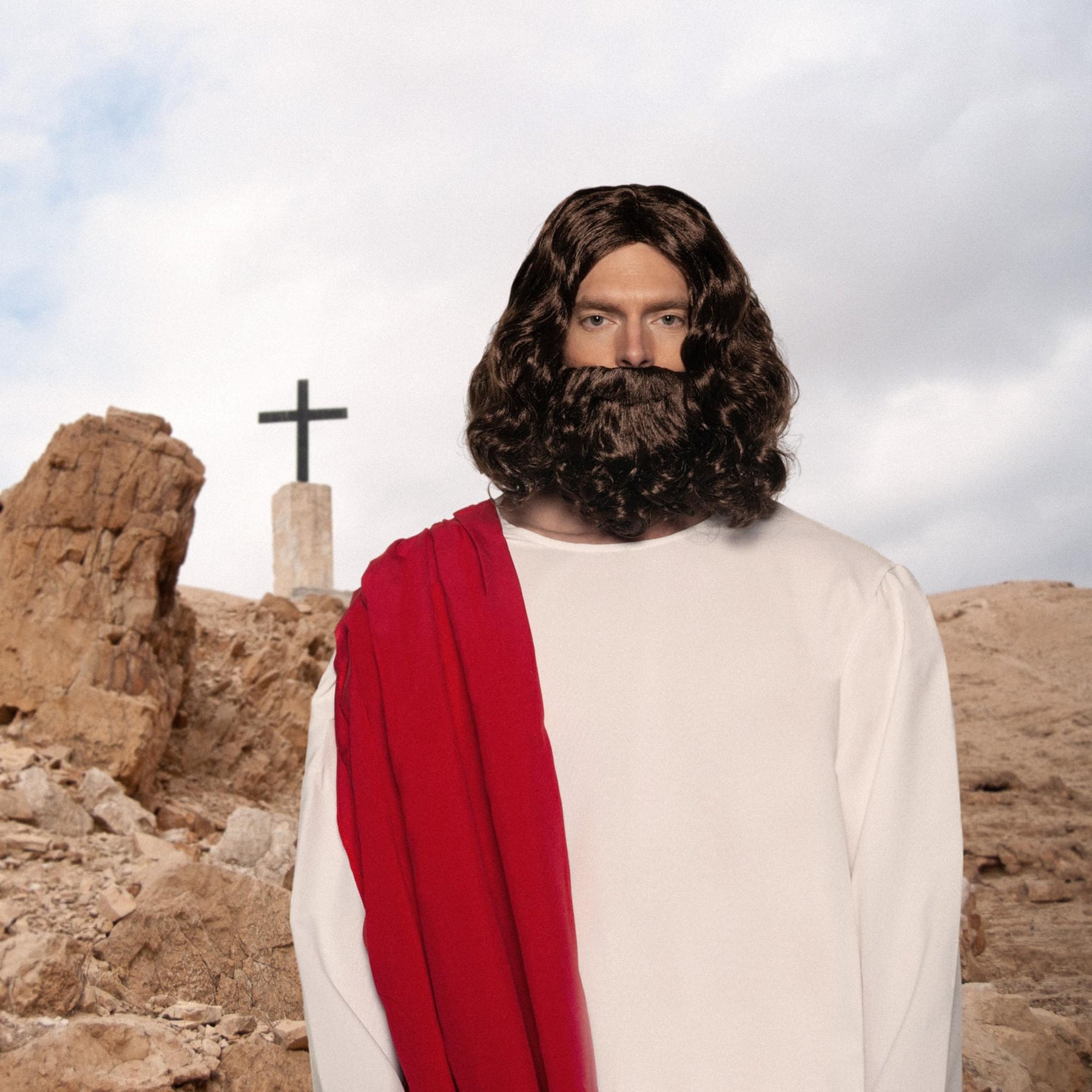 Jesus Wig & Beard Adult Costume Set