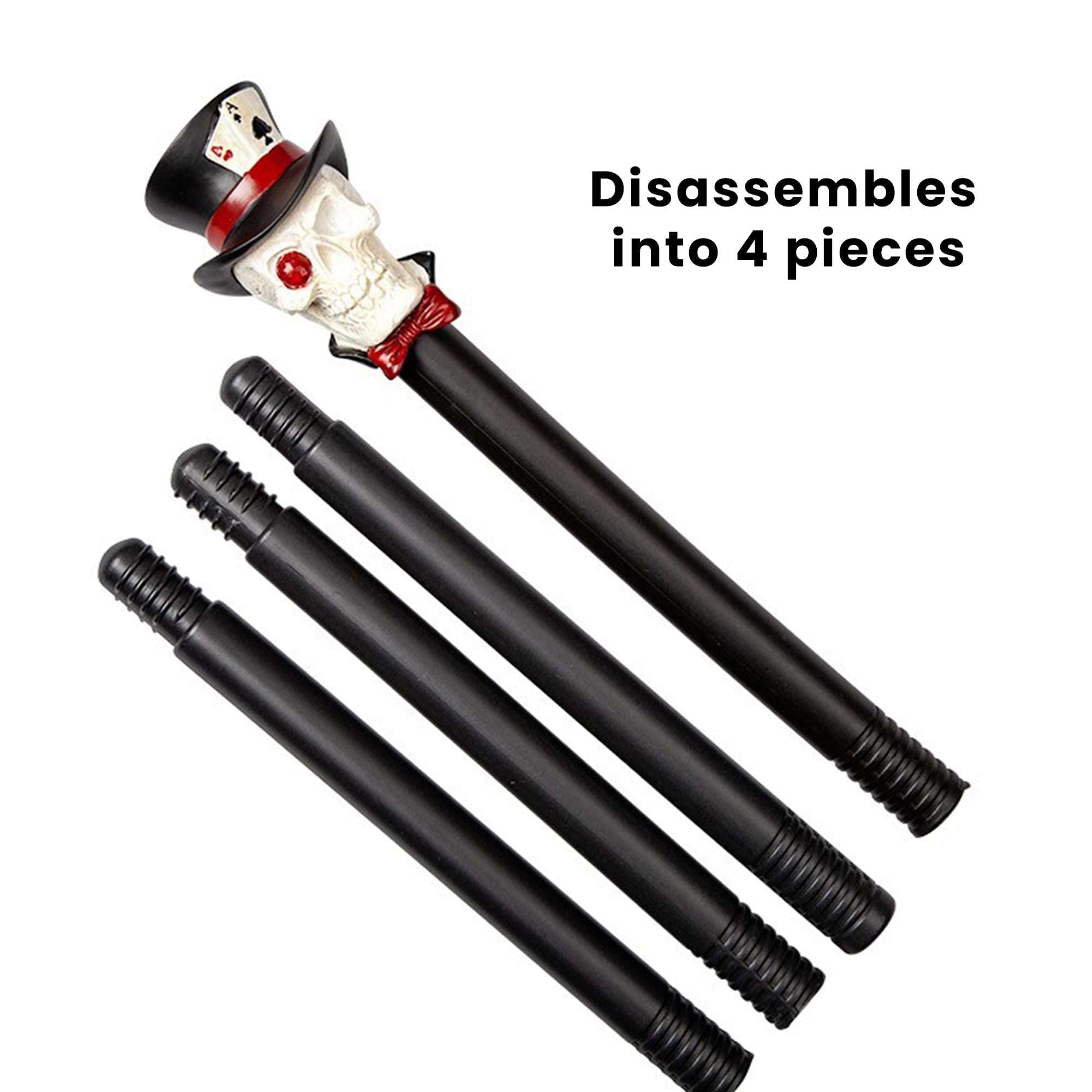 Top Hat Skull Walking Cane Adult Costume Accessory
