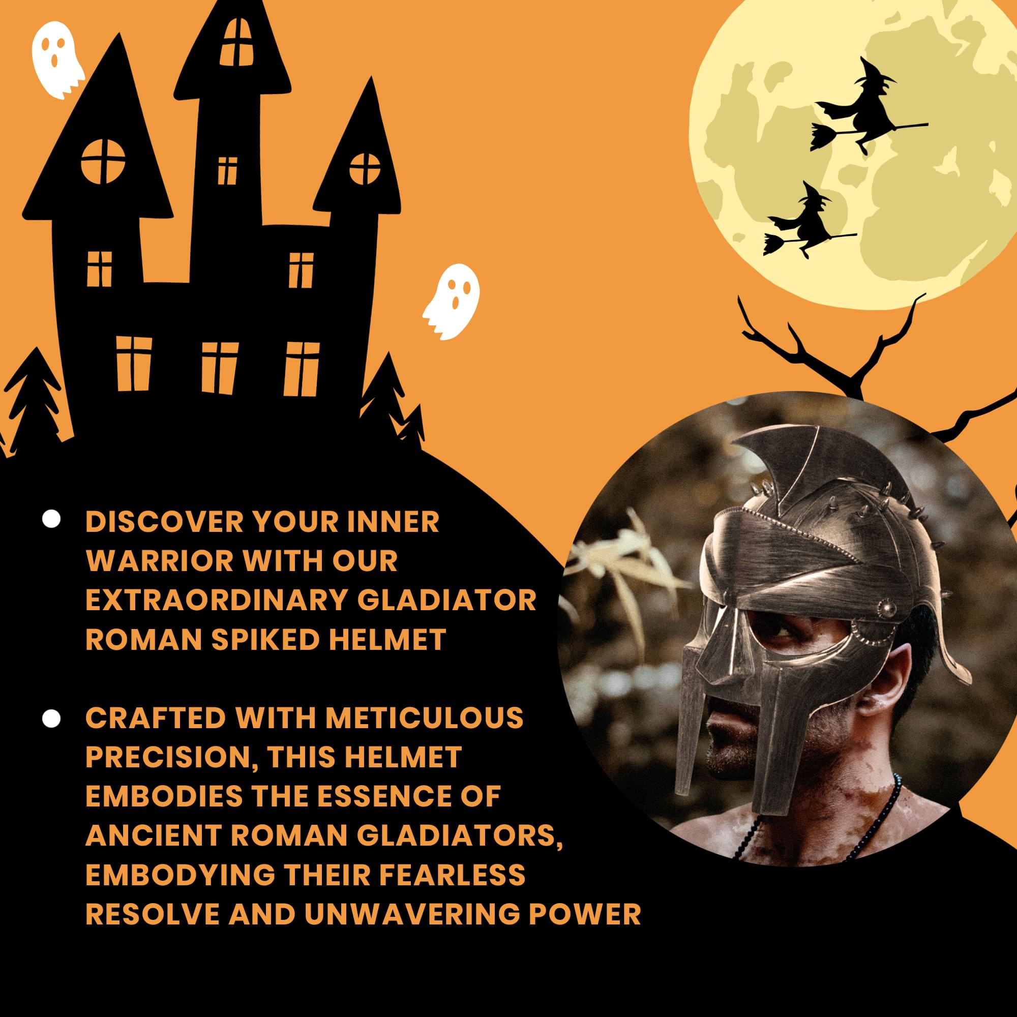 Spiked Gladiator Helmet Adult Costume Accessory