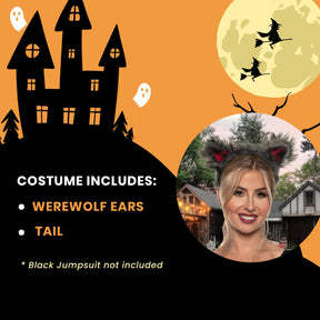 Werewolf Ears and Tails Adult Costume Set