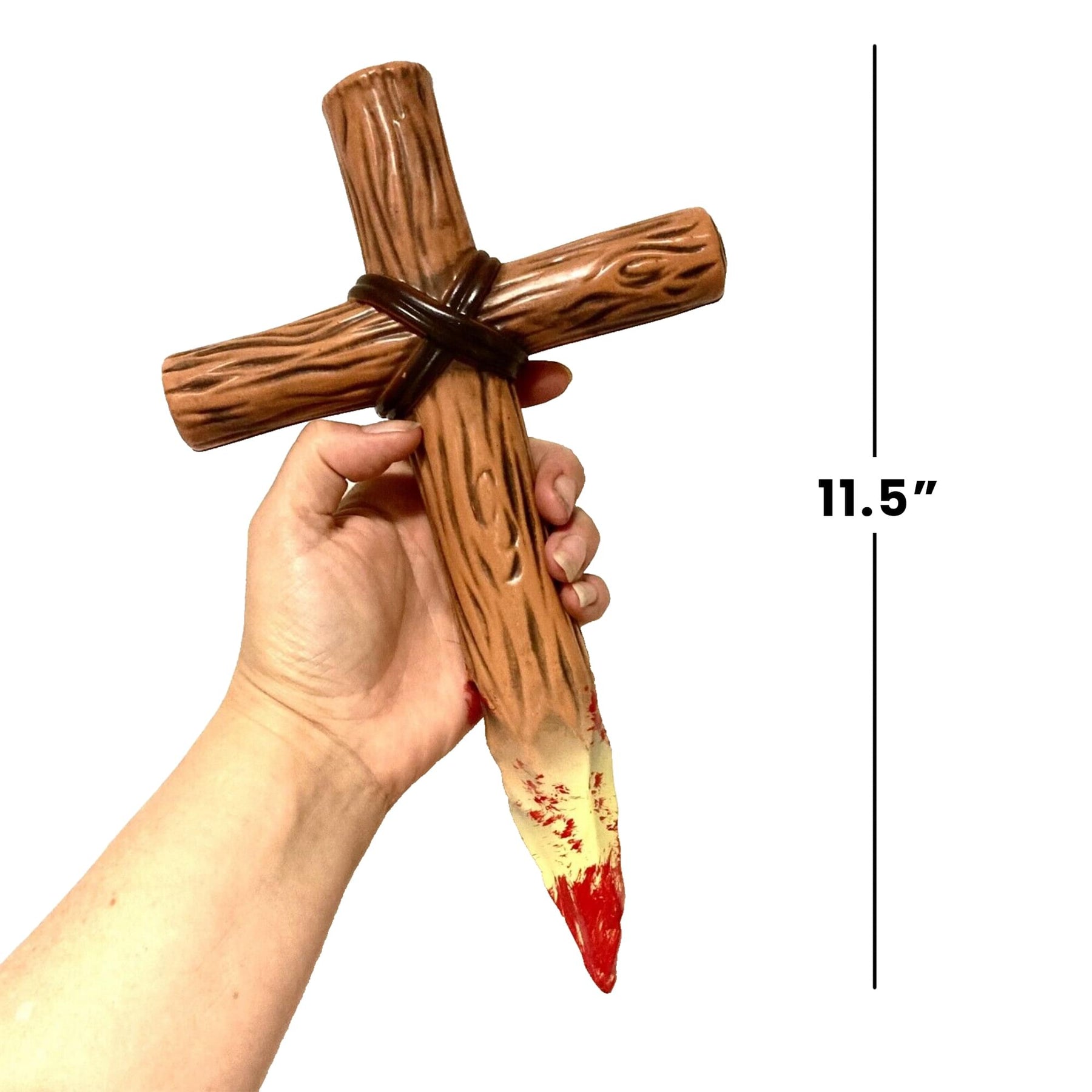 Bloody Wooden Stake Cross Adult Costume Accessory