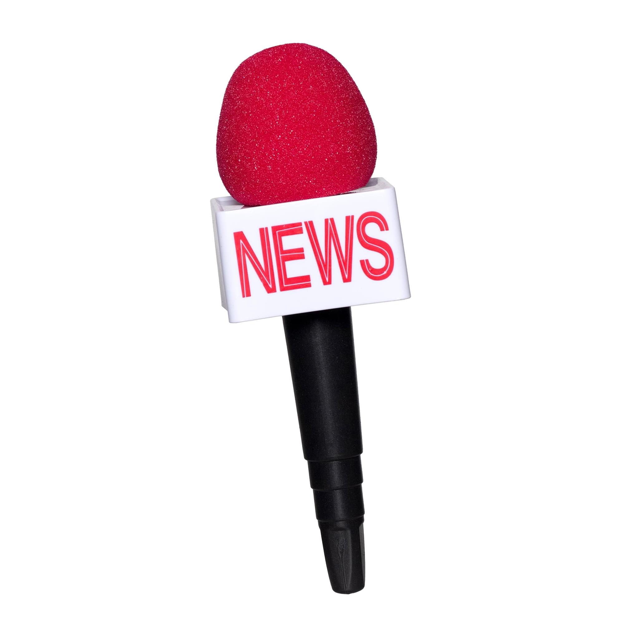 News Reporter Microphone 10 Inch Costume Accessory | Free Shipping