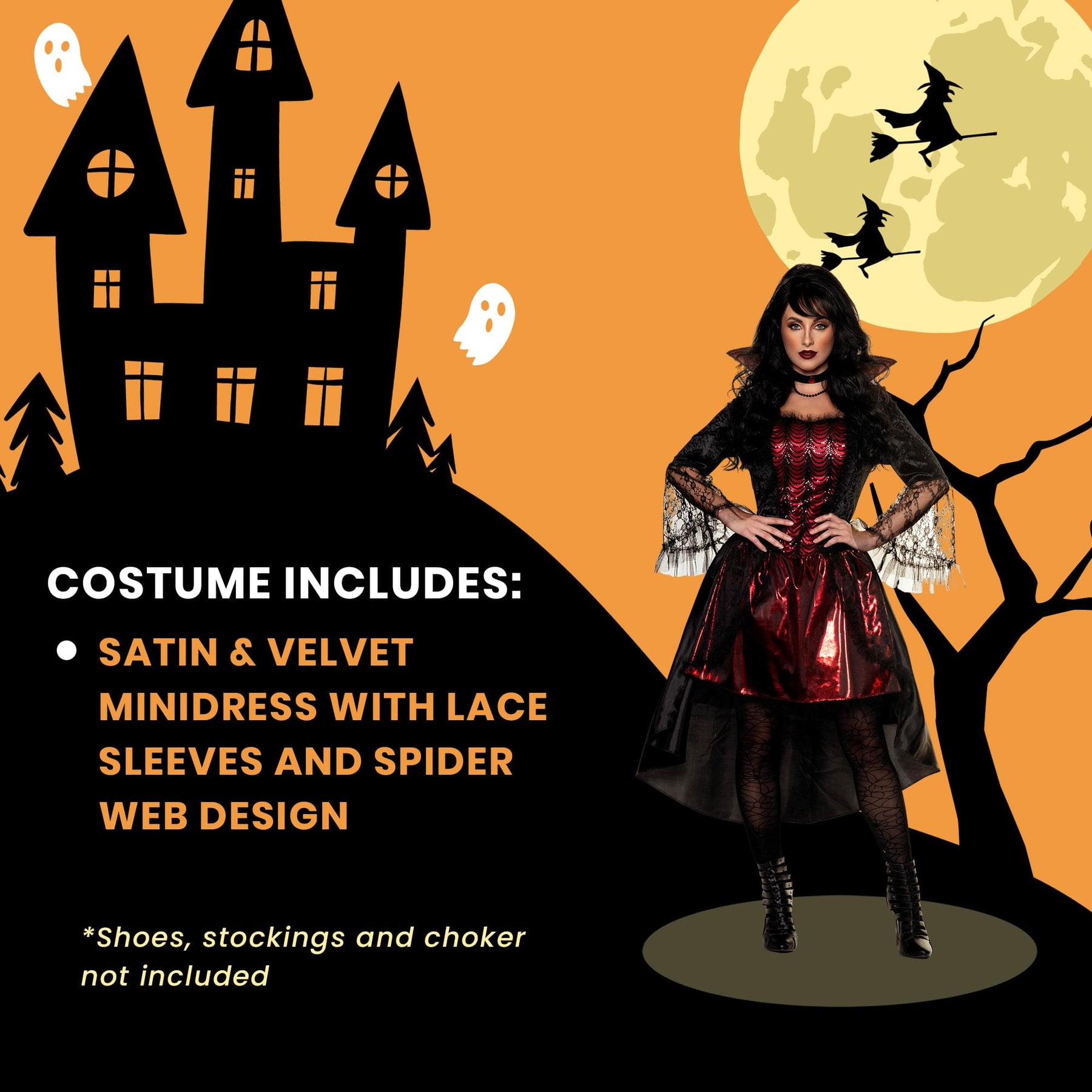 Gothic Vampire Princess Adult Costume Dress | Free Shipping Gothic Vampire Princess Adult Costume Dress | Free Shipping