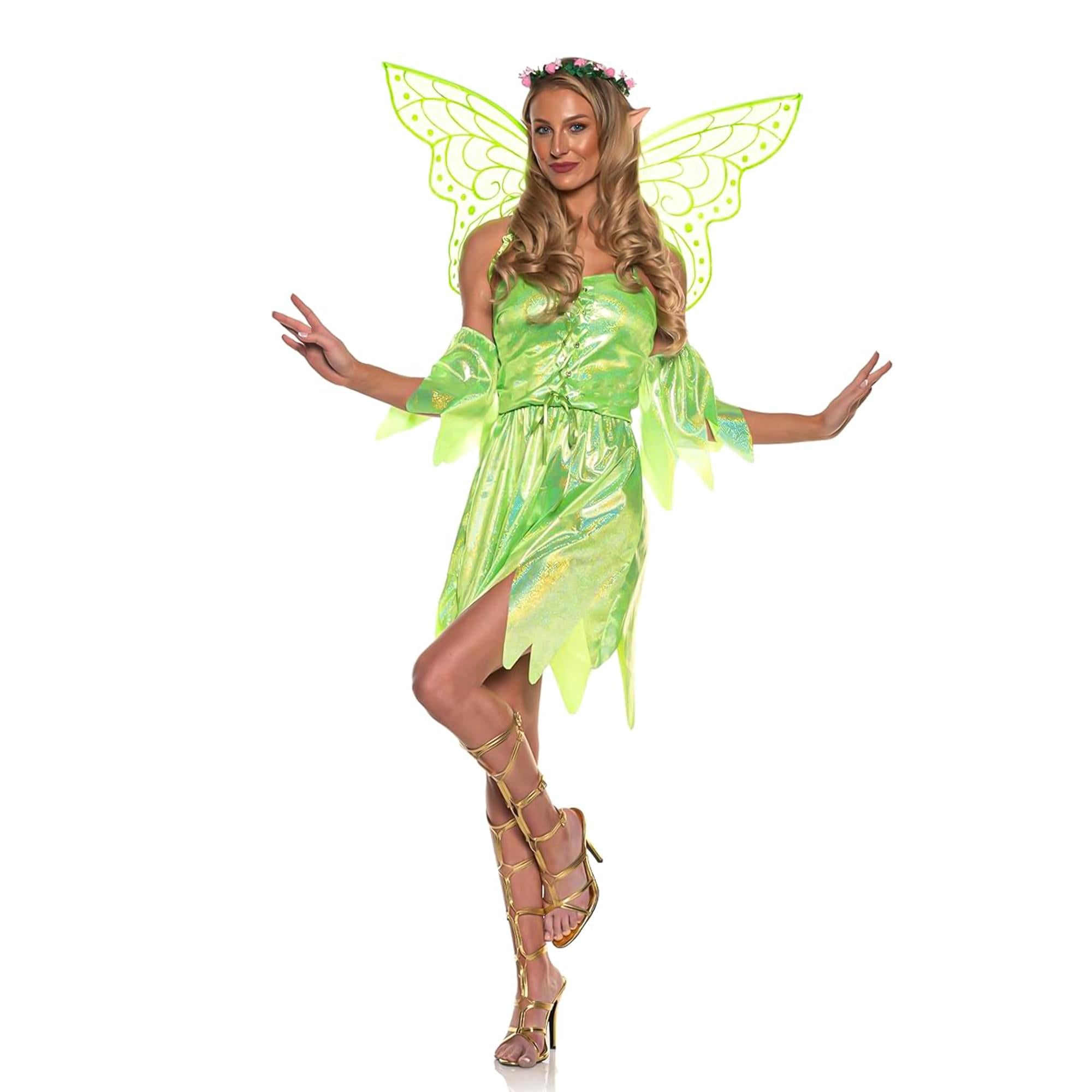 Green Sparkle Fairy Adult Costume